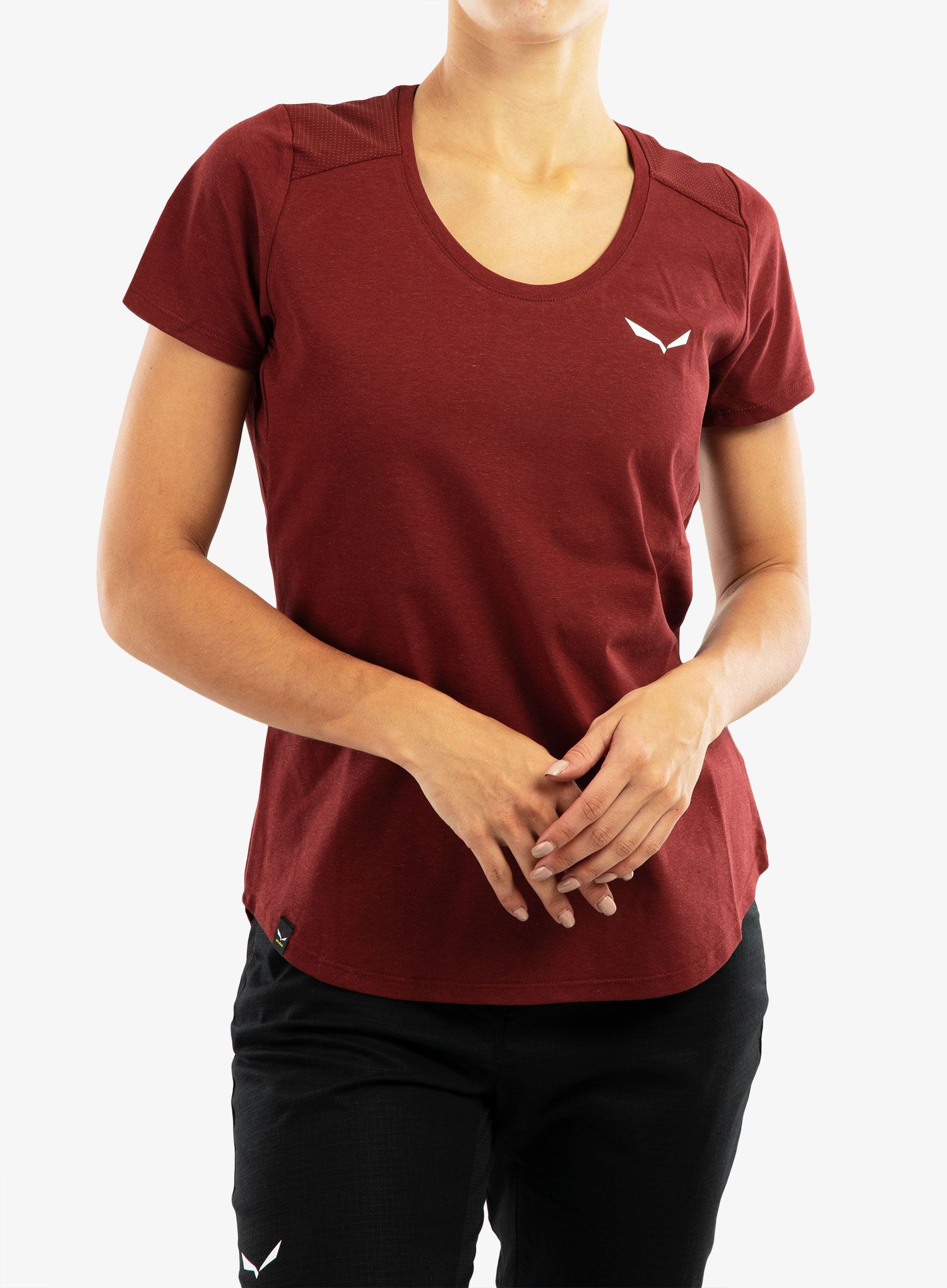Ženska majica Salewa Alpine Hemp T-Shirt - syrah