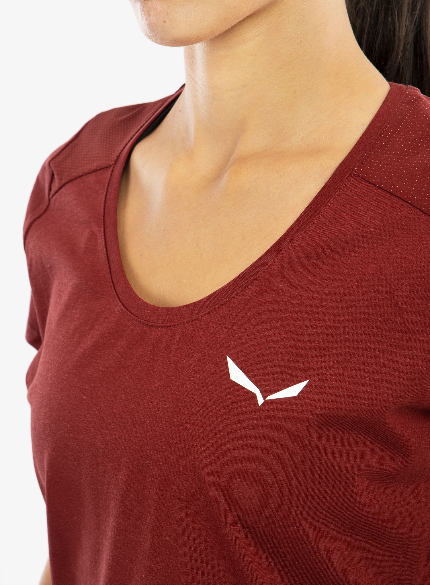 Ženska majica Salewa Alpine Hemp T-Shirt - syrah