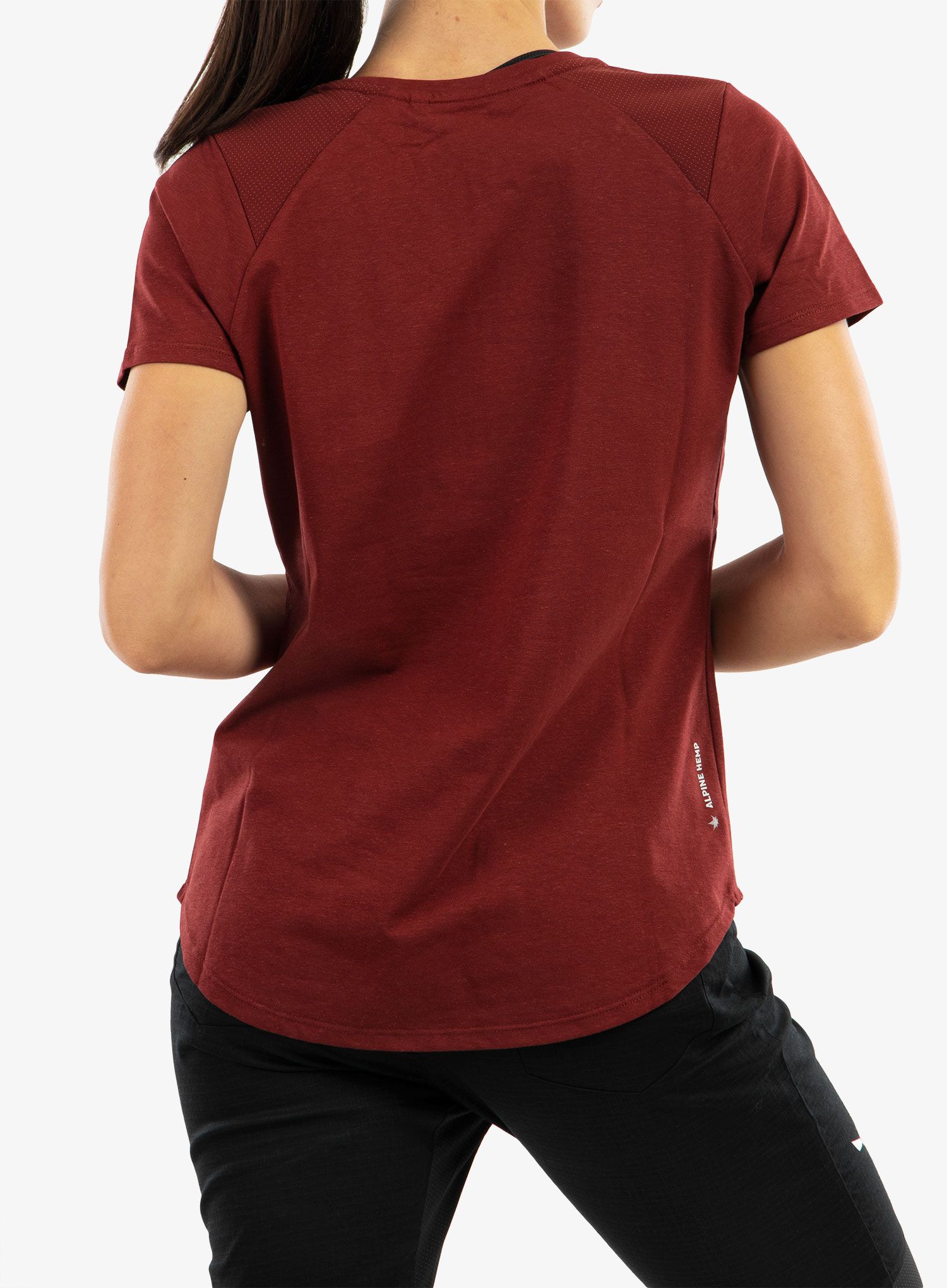 Ženska majica Salewa Alpine Hemp T-Shirt - syrah