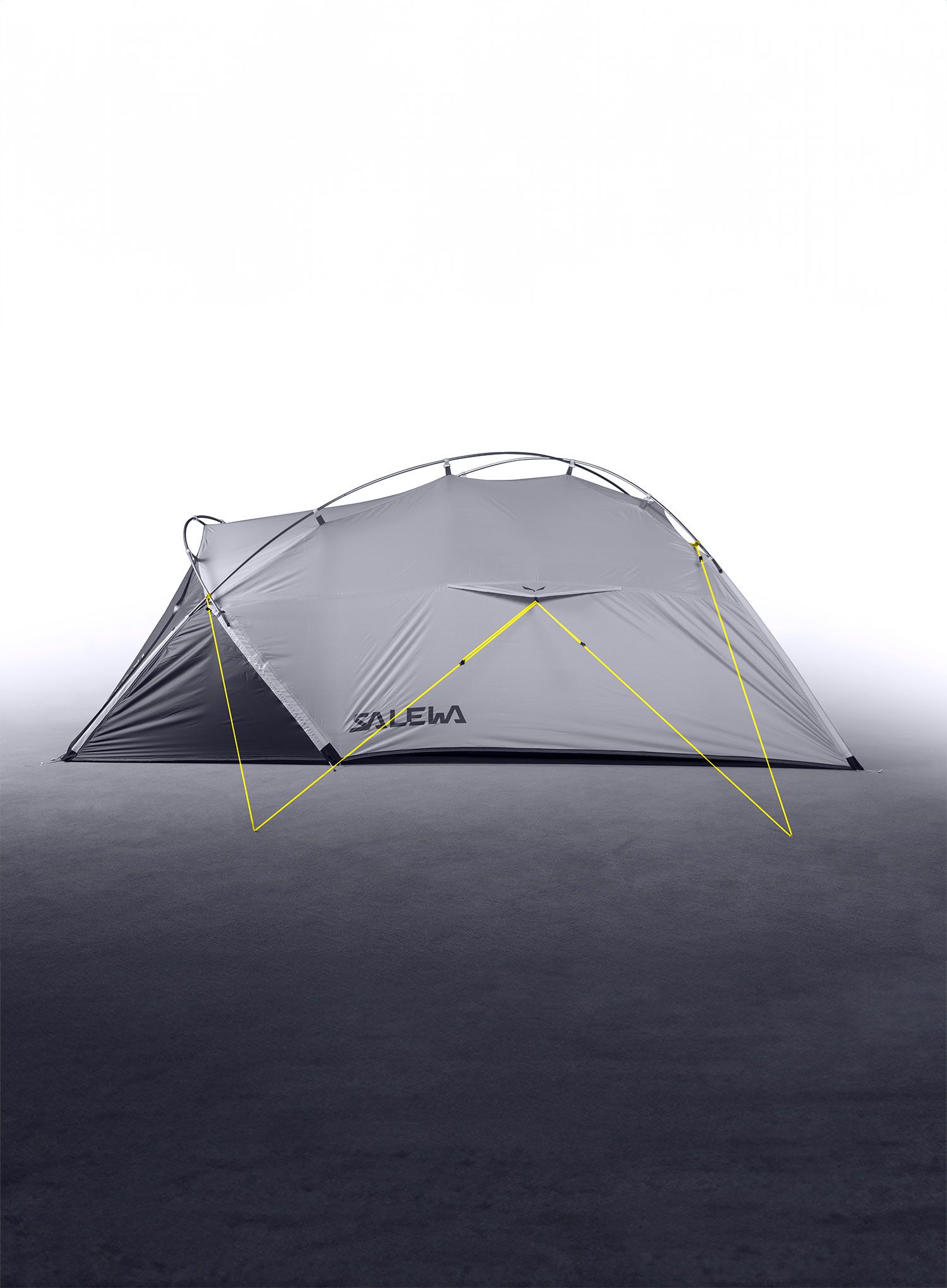 Šotor za 2 osebi Salewa Litetrek Pro II Tent - lightgrey/mango
