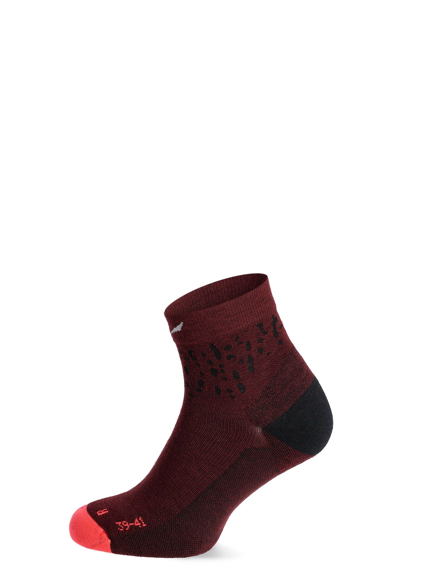 Ženske nogavice Salewa MTN TRN Sal. AM Qrt Sock - flame/syrah