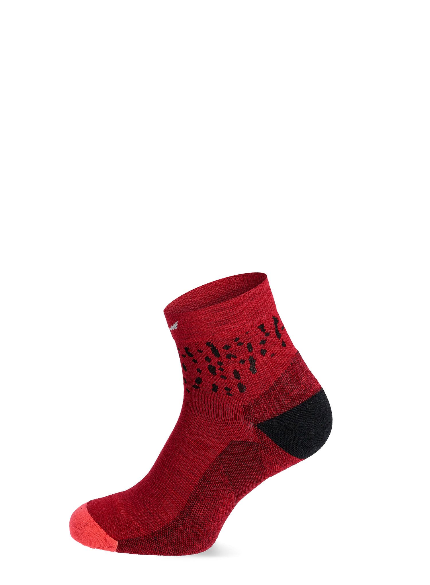 Ženske nogavice Salewa MTN TRN Sal. AM Qrt Sock - flame/syrah