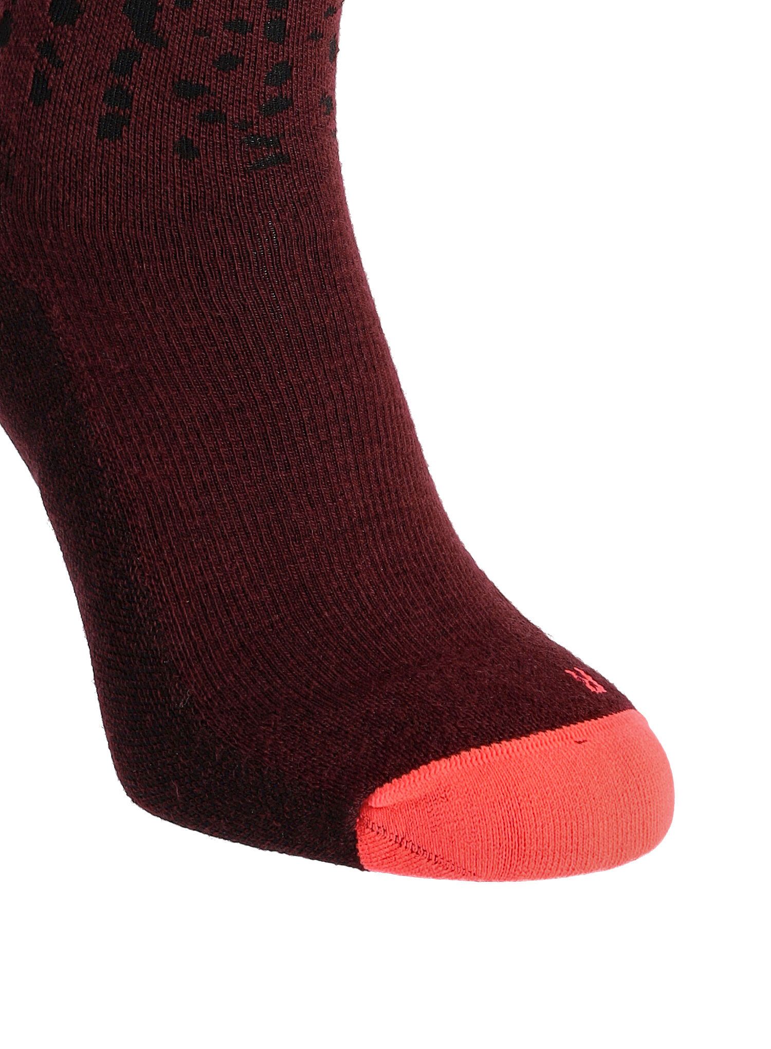 Ženske nogavice Salewa MTN TRN Sal. AM Qrt Sock - flame/syrah