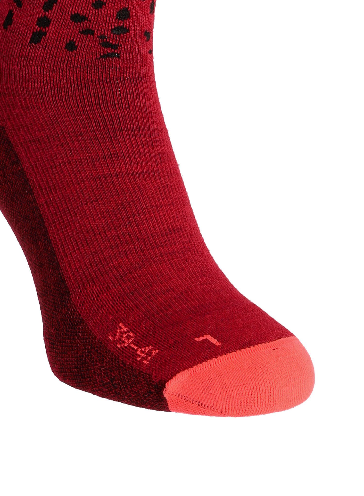 Ženske nogavice Salewa MTN TRN Sal. AM Qrt Sock - flame/syrah