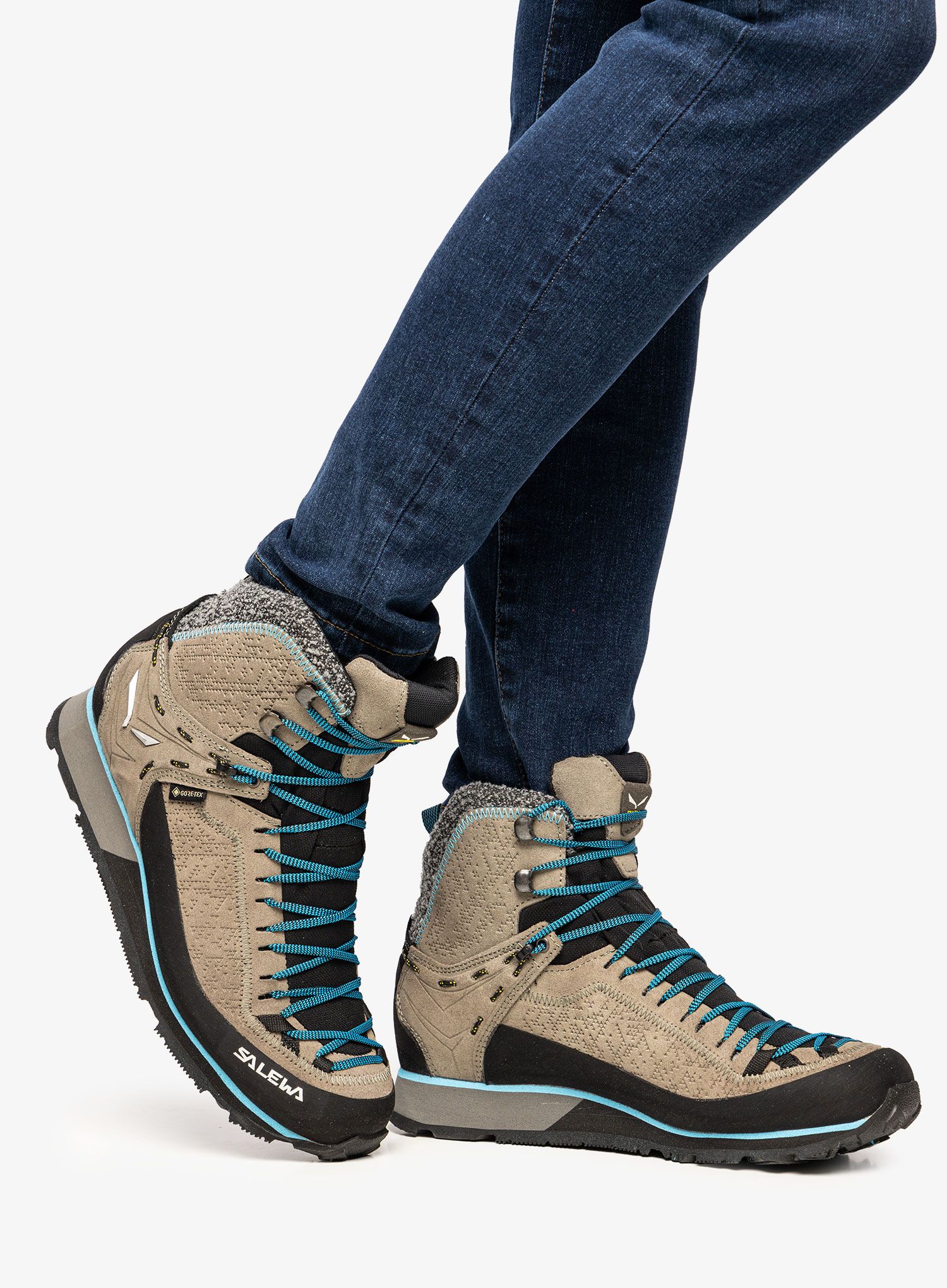 Ženski čevlji Salewa Mountain Trainer 2 Winter GTX - bungee cord/delphinium