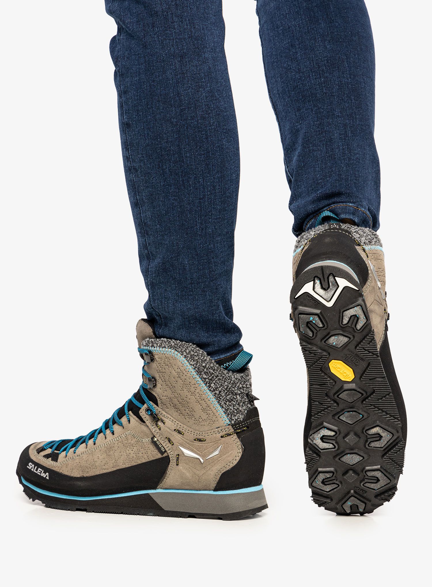 Ženski čevlji Salewa Mountain Trainer 2 Winter GTX - bungee cord/delphinium