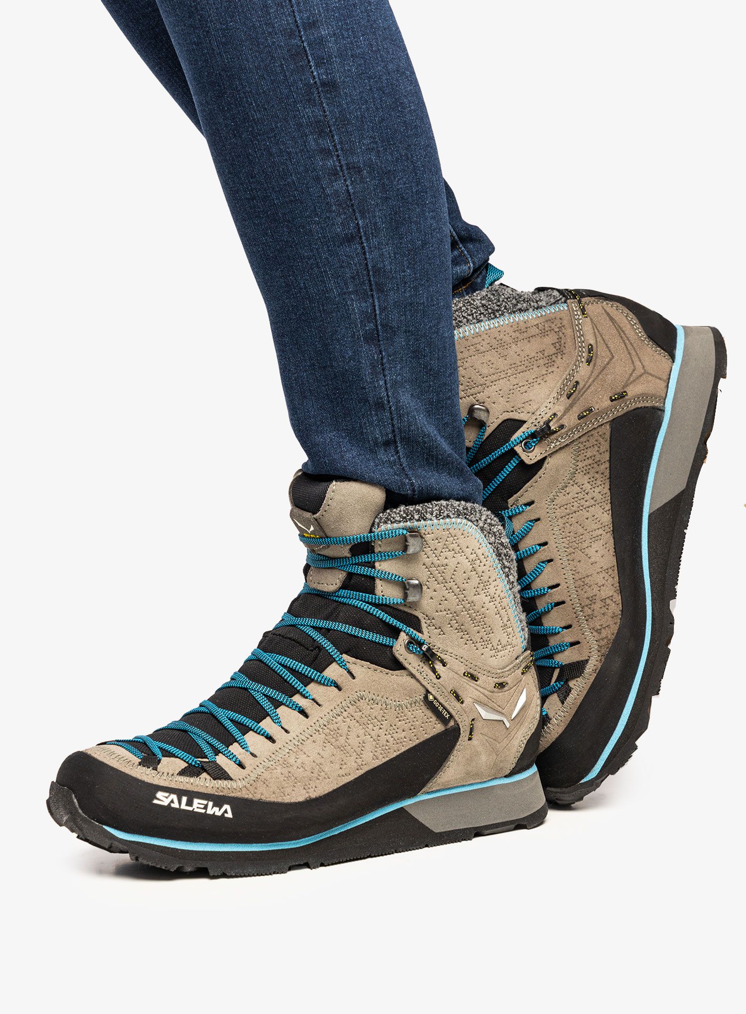 Ženski čevlji Salewa Mountain Trainer 2 Winter GTX - bungee cord/delphinium