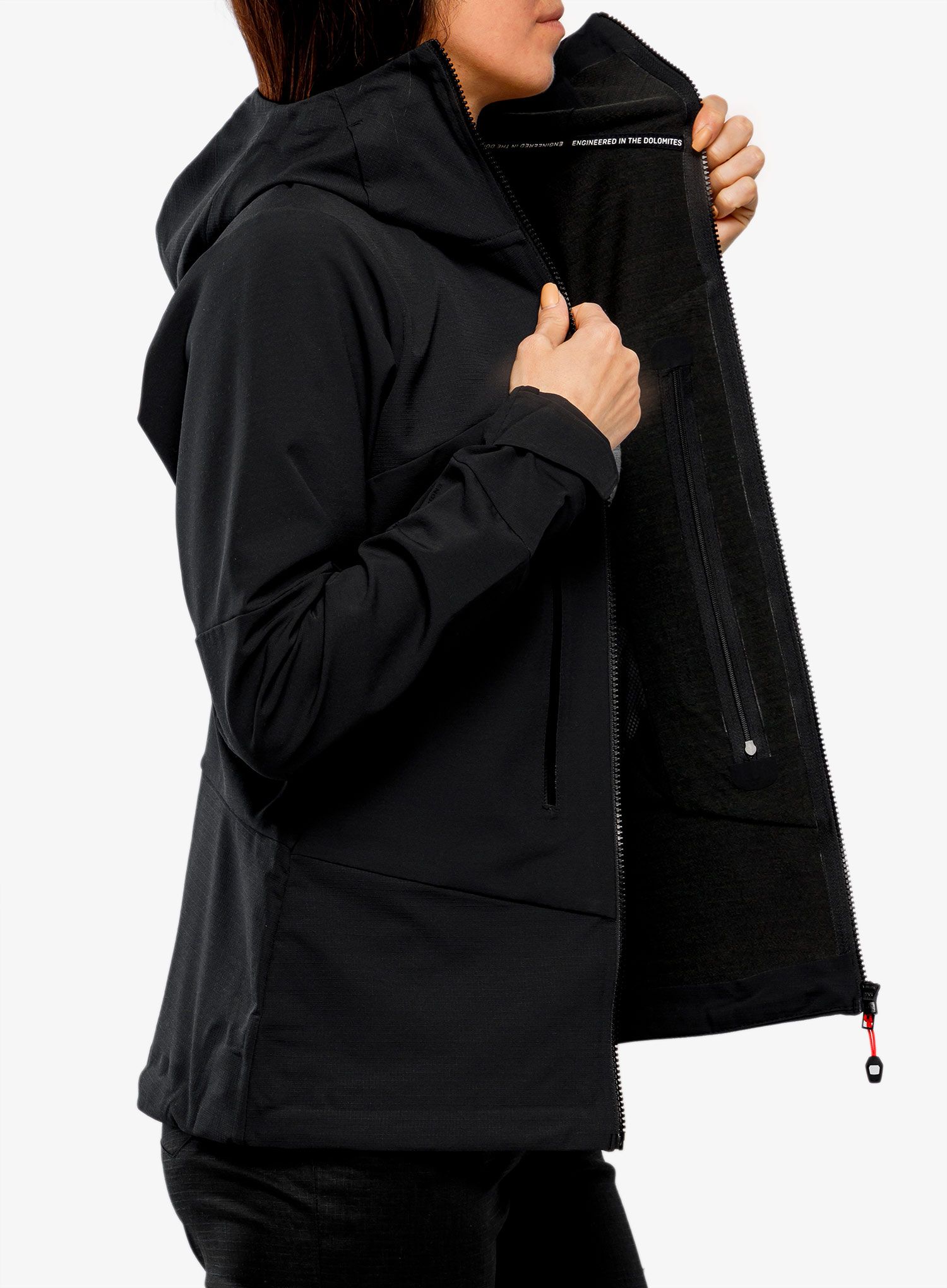 Ženska softshell jakna Salewa Ortles DST Jacket - black out