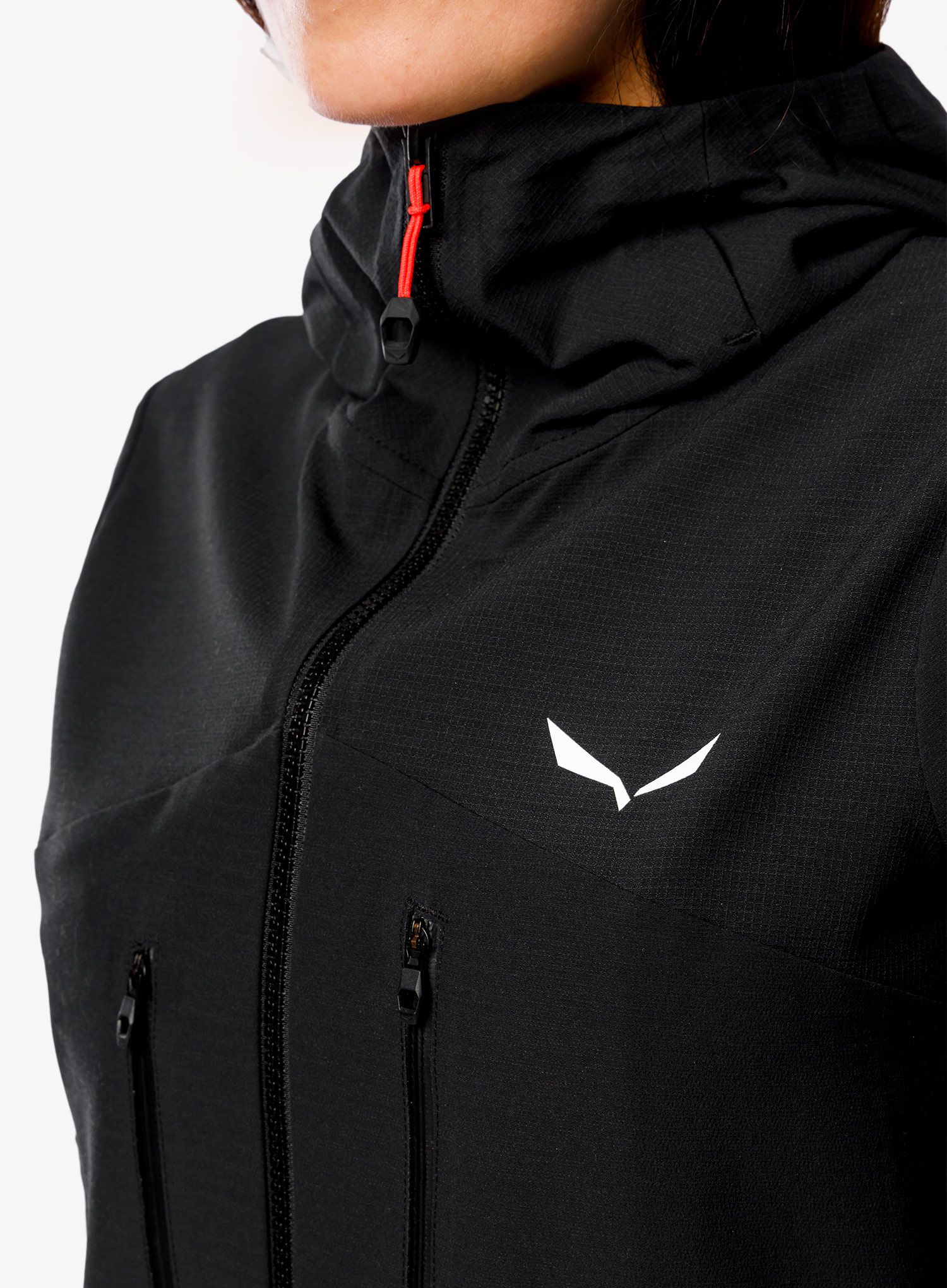 Ženska softshell jakna Salewa Ortles DST Jacket - black out