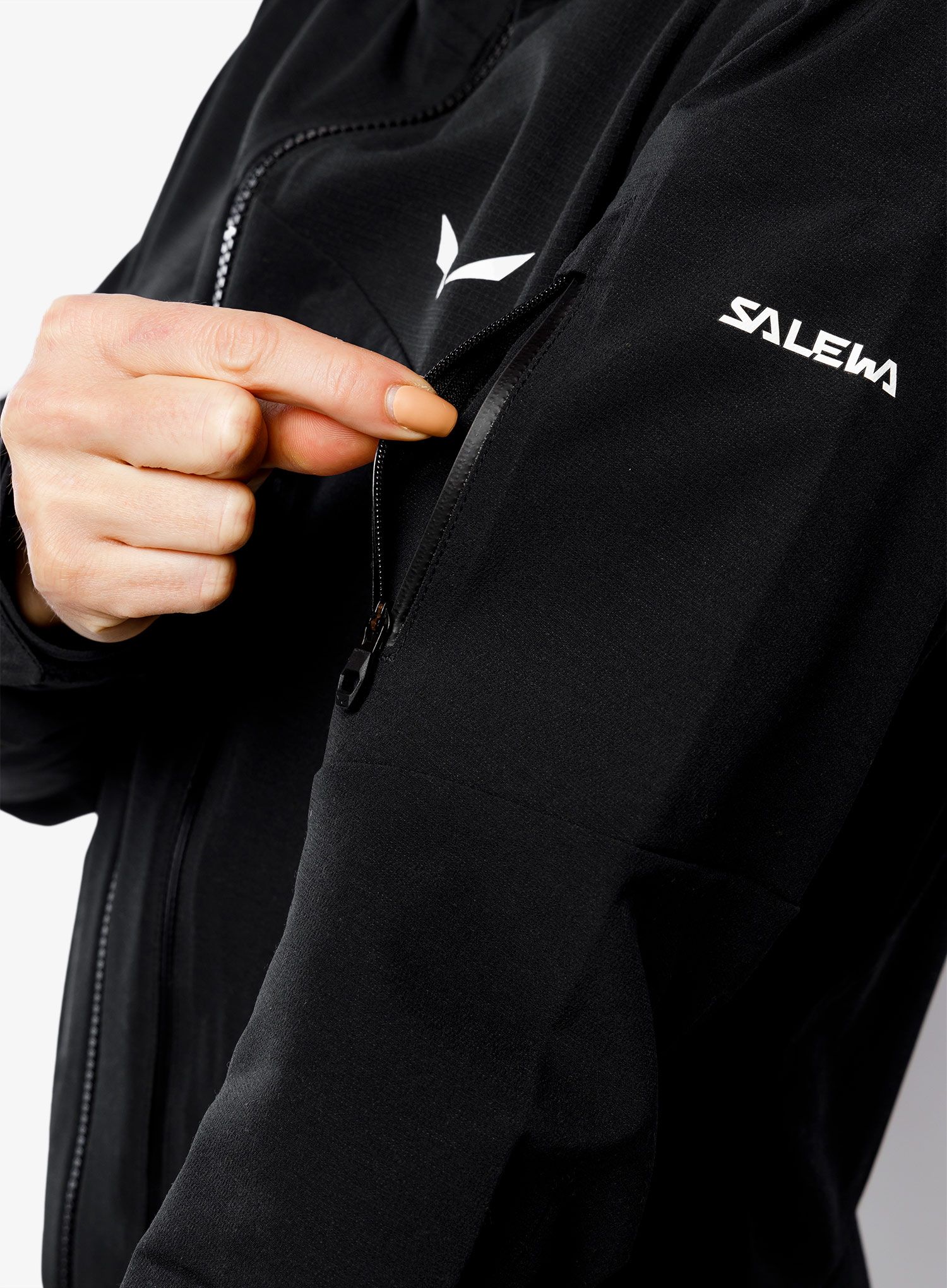 Ženska softshell jakna Salewa Ortles DST Jacket - black out