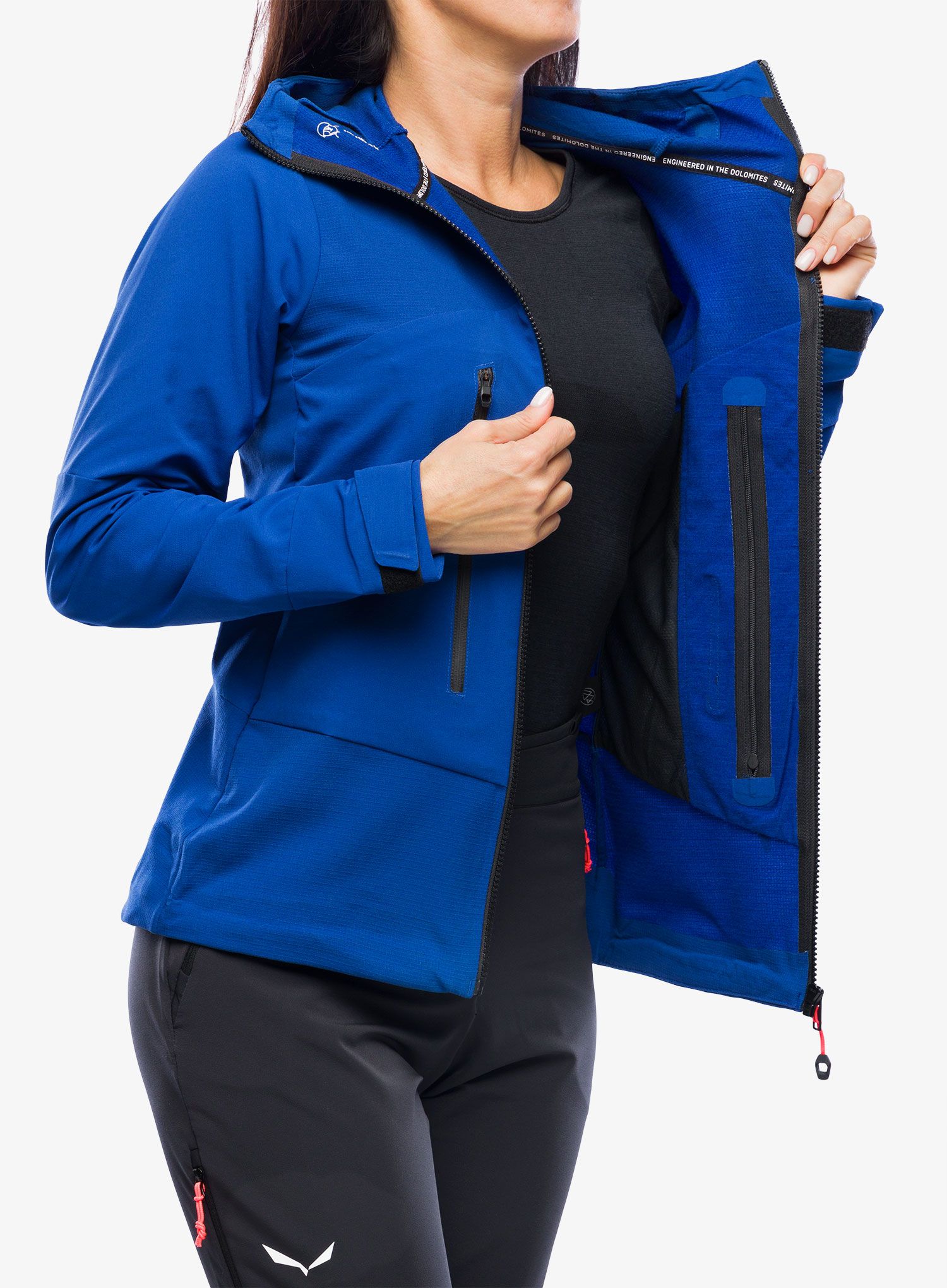 Ženska softshell jakna Salewa Ortles DST Jacket - electric