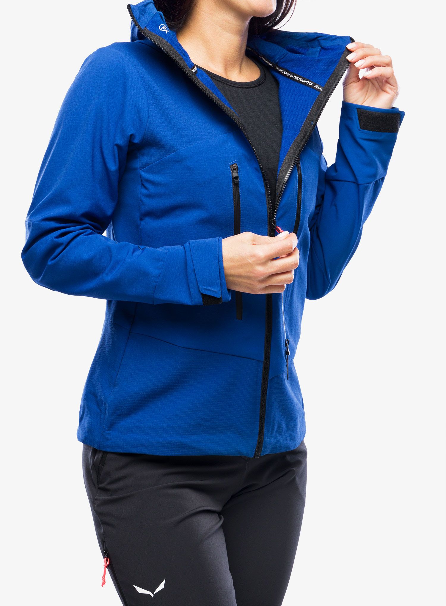 Ženska softshell jakna Salewa Ortles DST Jacket - electric