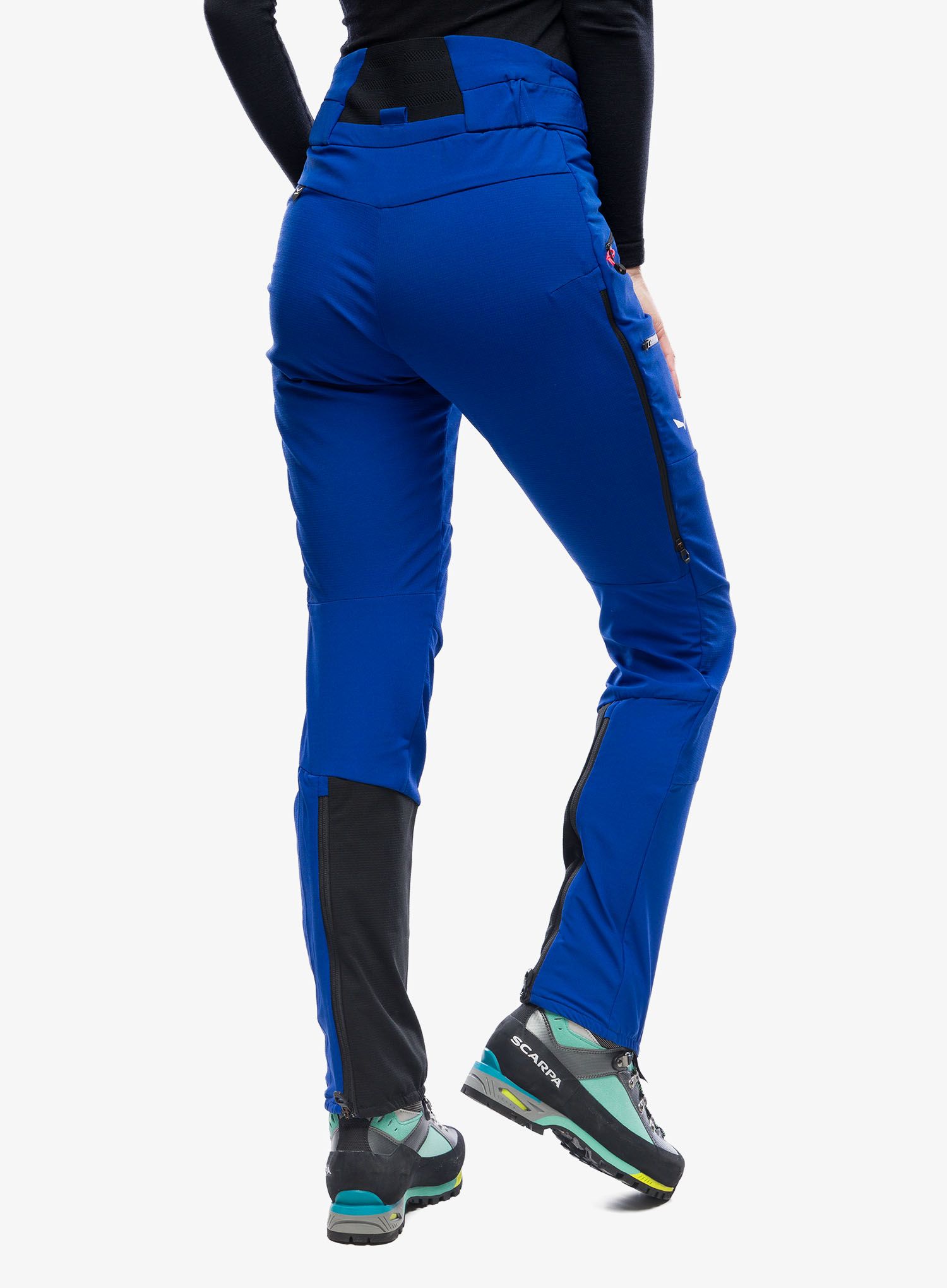 Ženske hlače za turno smučanje Salewa Ortles DST Pants - electric
