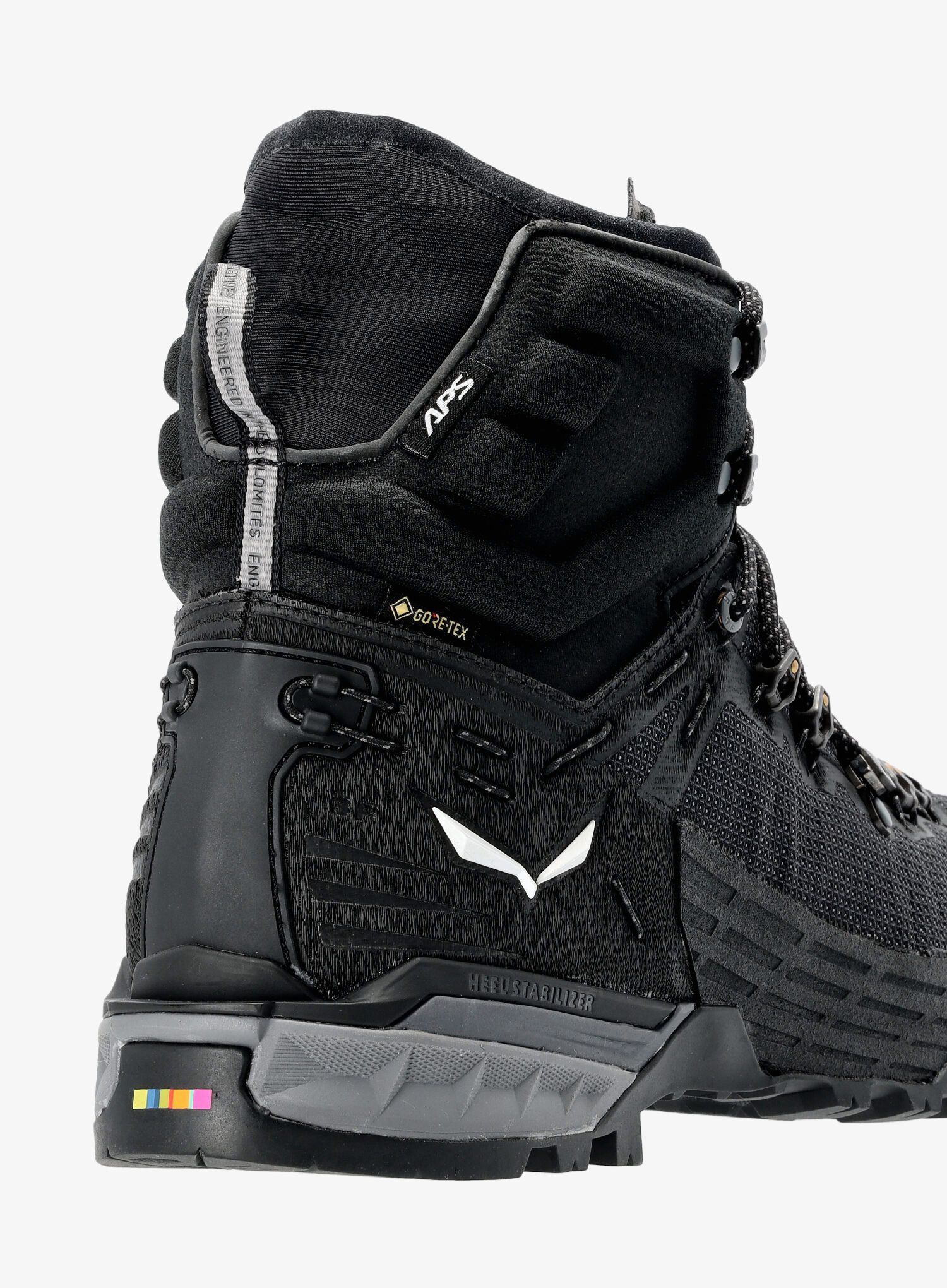 Ženski čevlji za polavtomatske dereze Salewa Ortles Edge Mid GTX - black/black