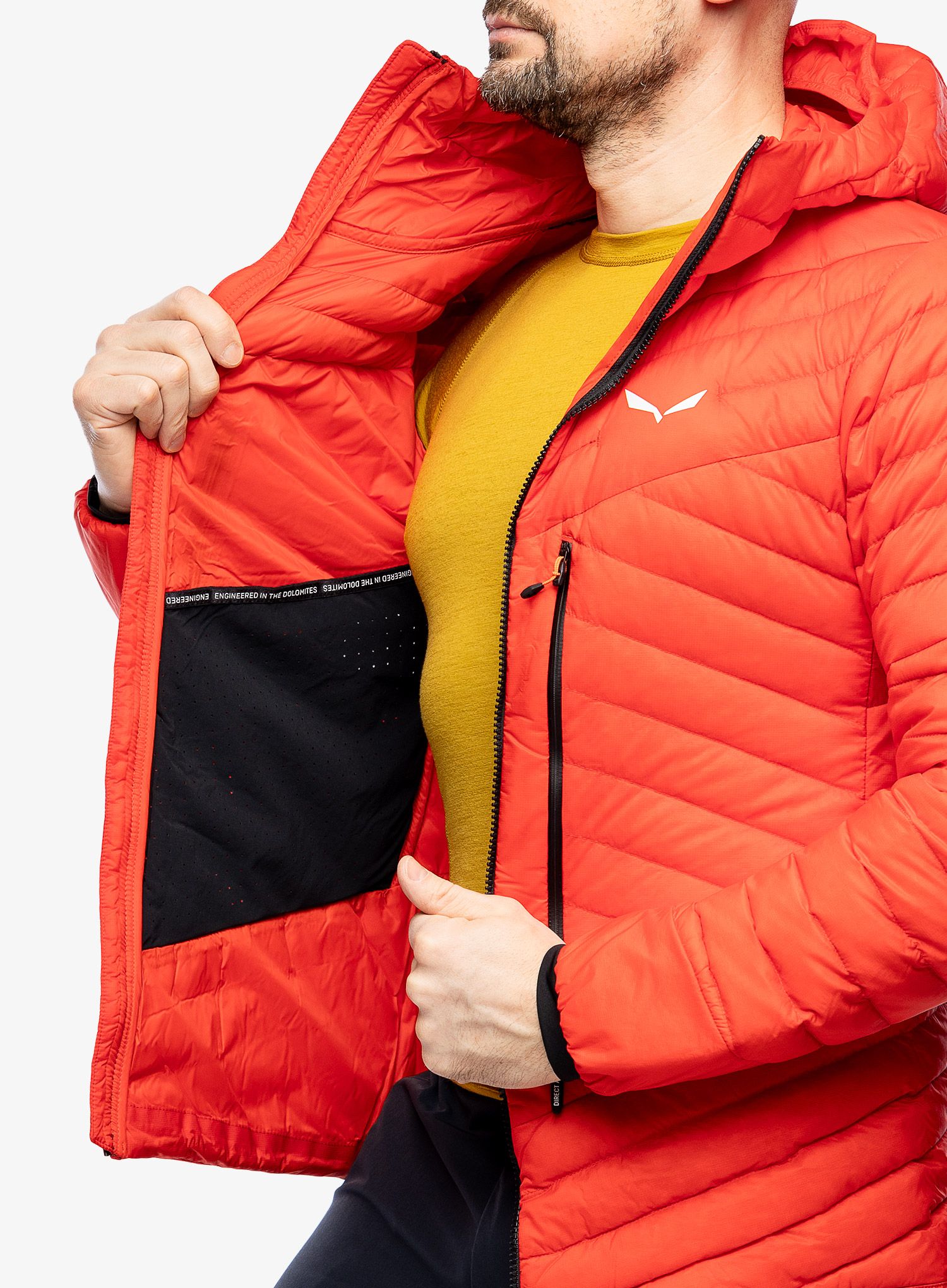 Puhovka Salewa Ortles Hyb RDS Down Jacket - flame