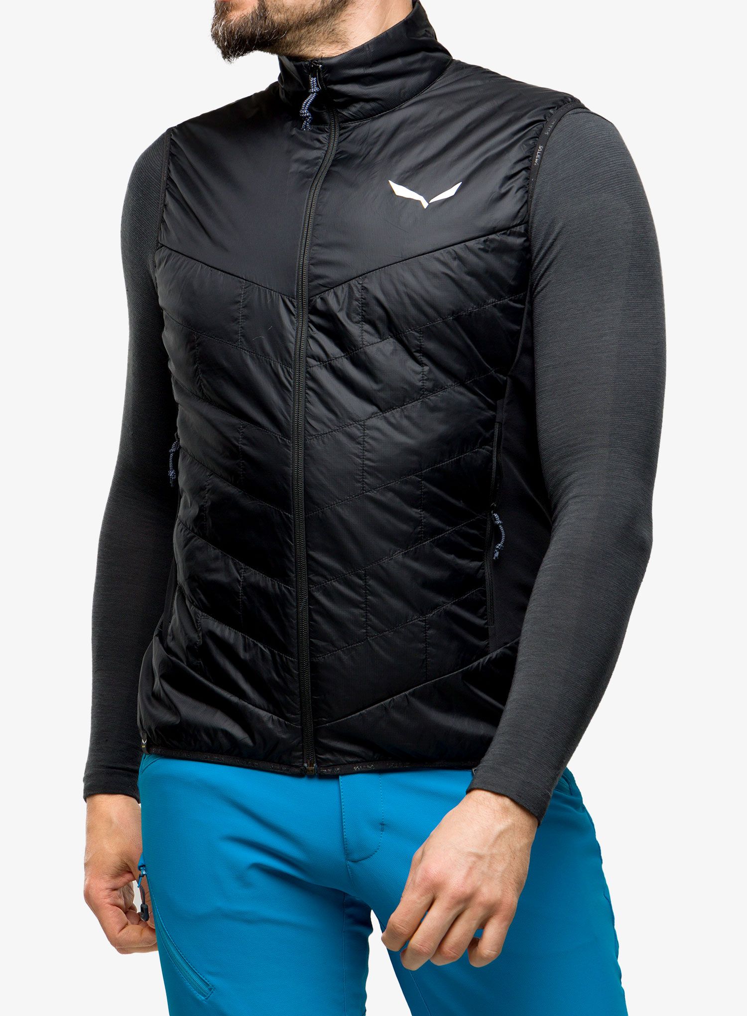 Moški brezrokavnik Salewa Ortles Hybrid TWR Vest - black out