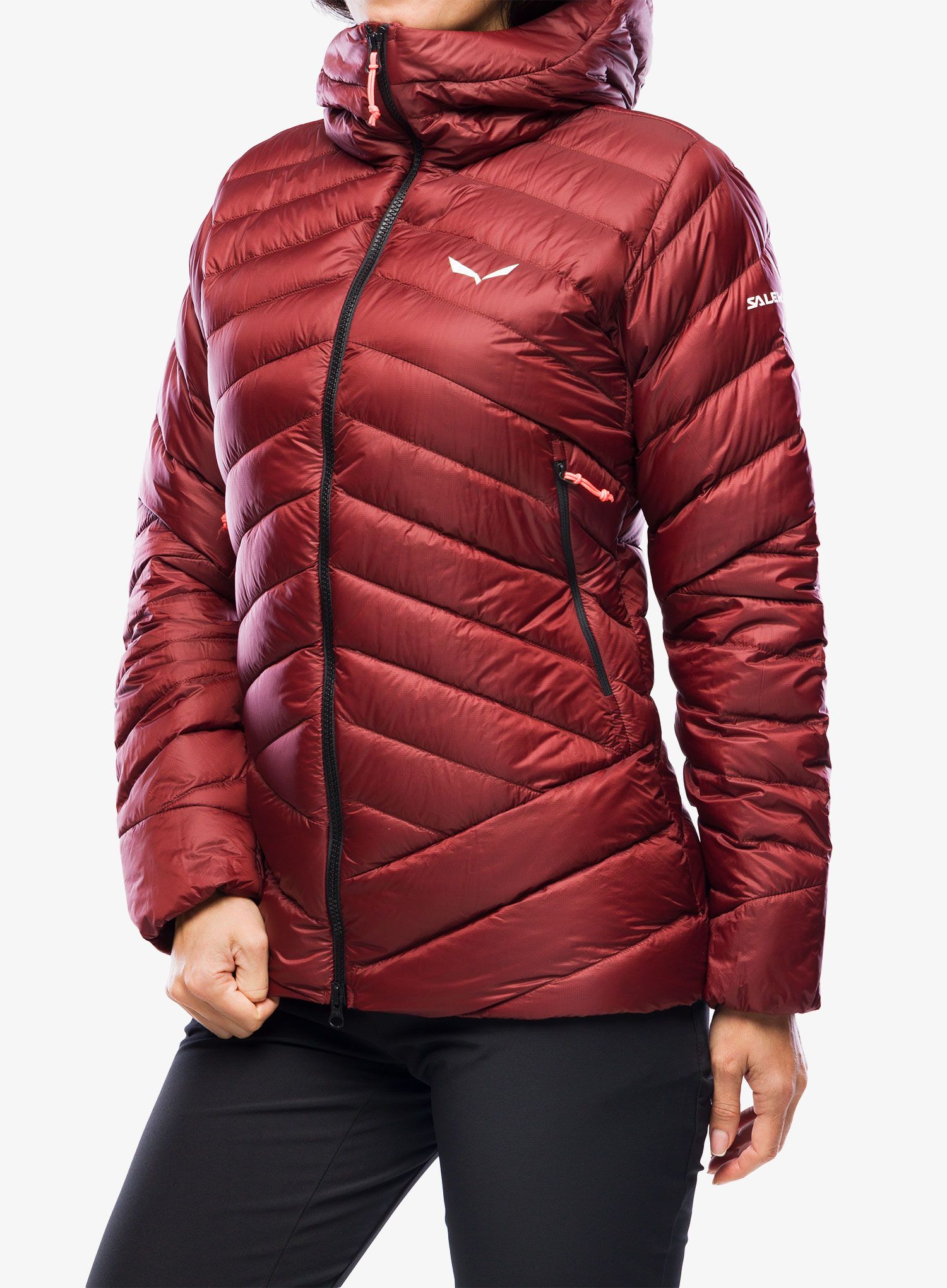 Ženska puhovka Salewa Ortles Med 3 RDS Dwn Jacket - syrah/syrah