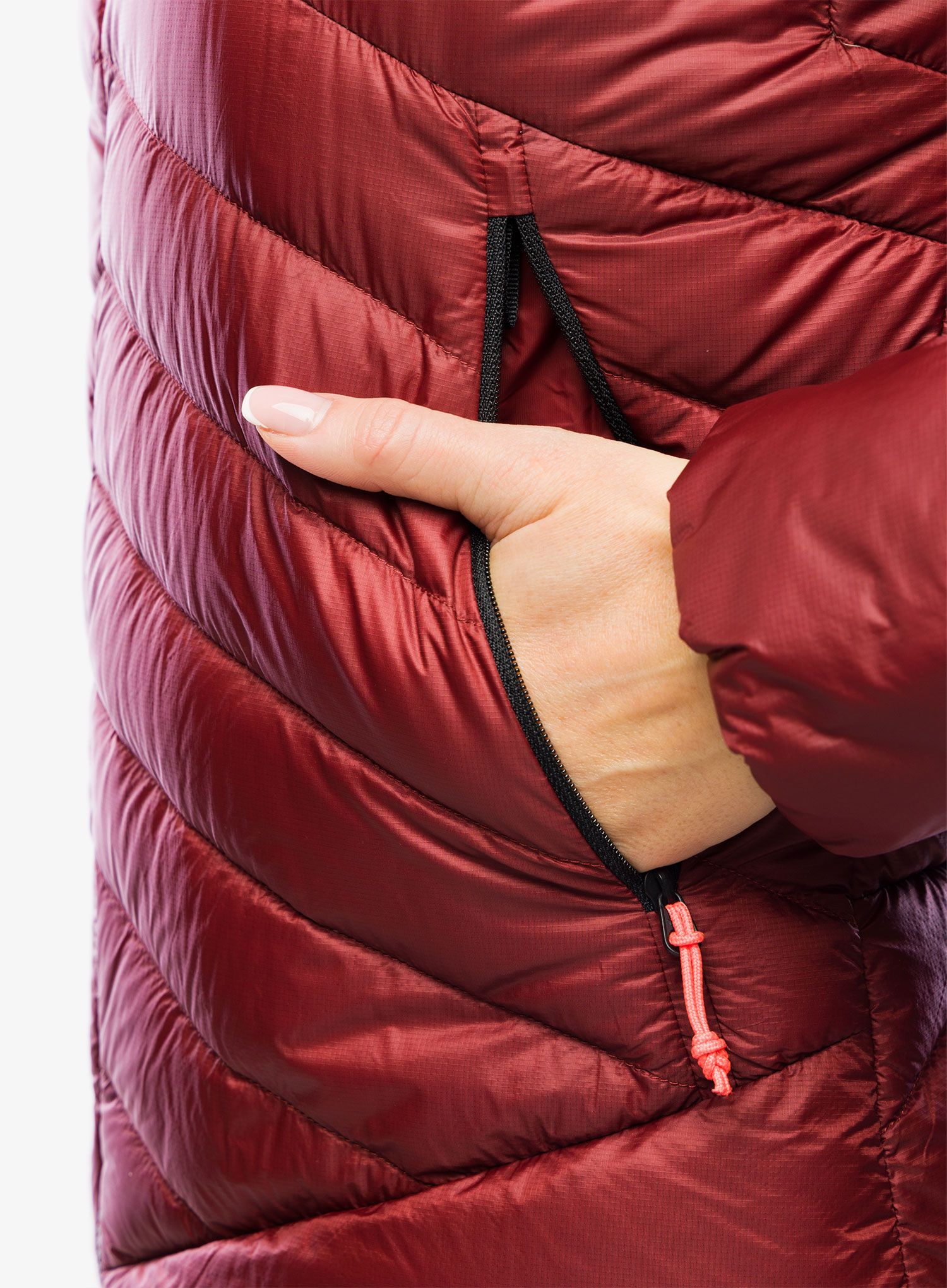 Ženska puhovka Salewa Ortles Med 3 RDS Dwn Jacket - syrah/syrah