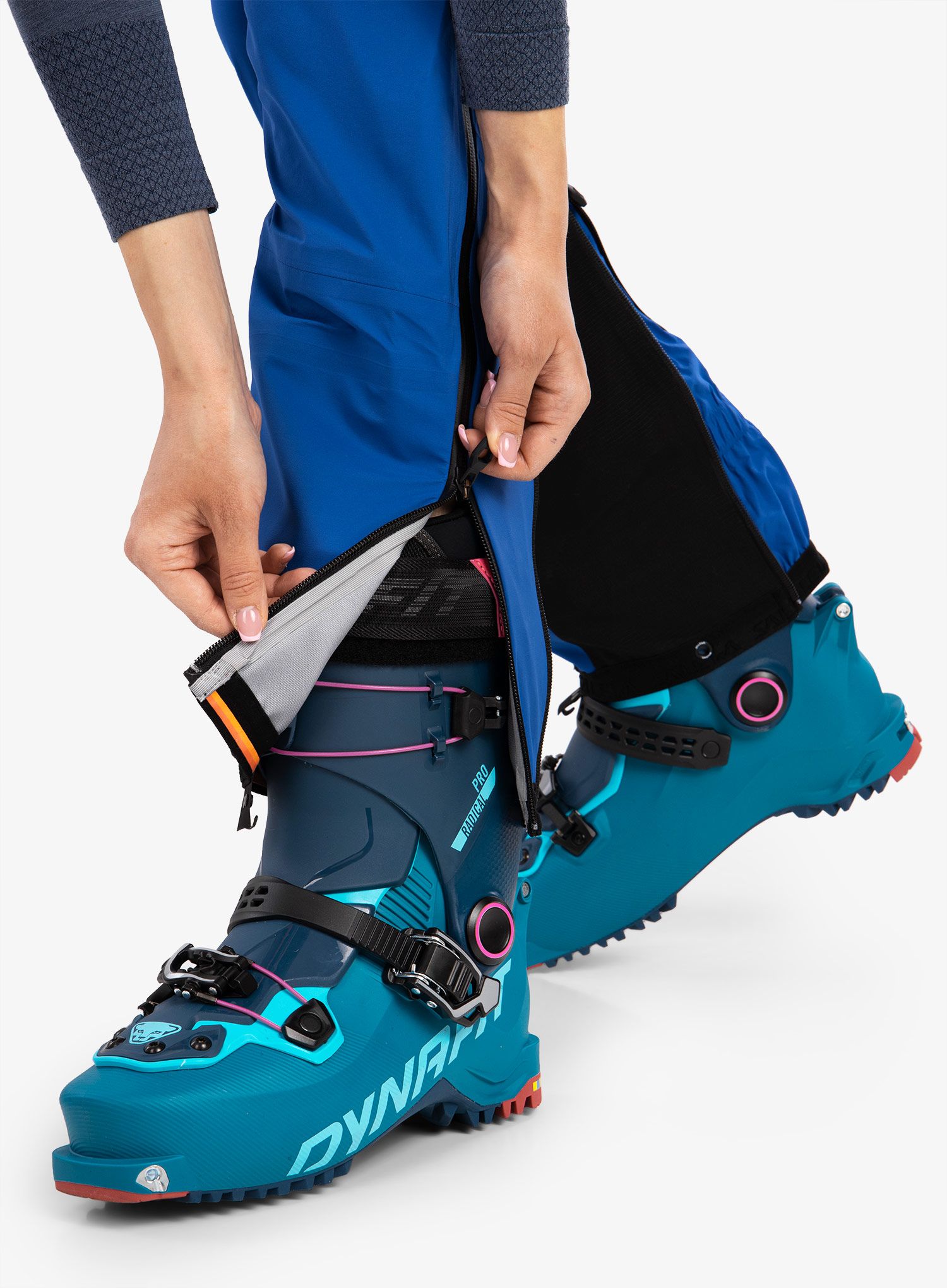 Ženske turno smučarske hlače Salewa Ortles PTX 3L Pants - electric