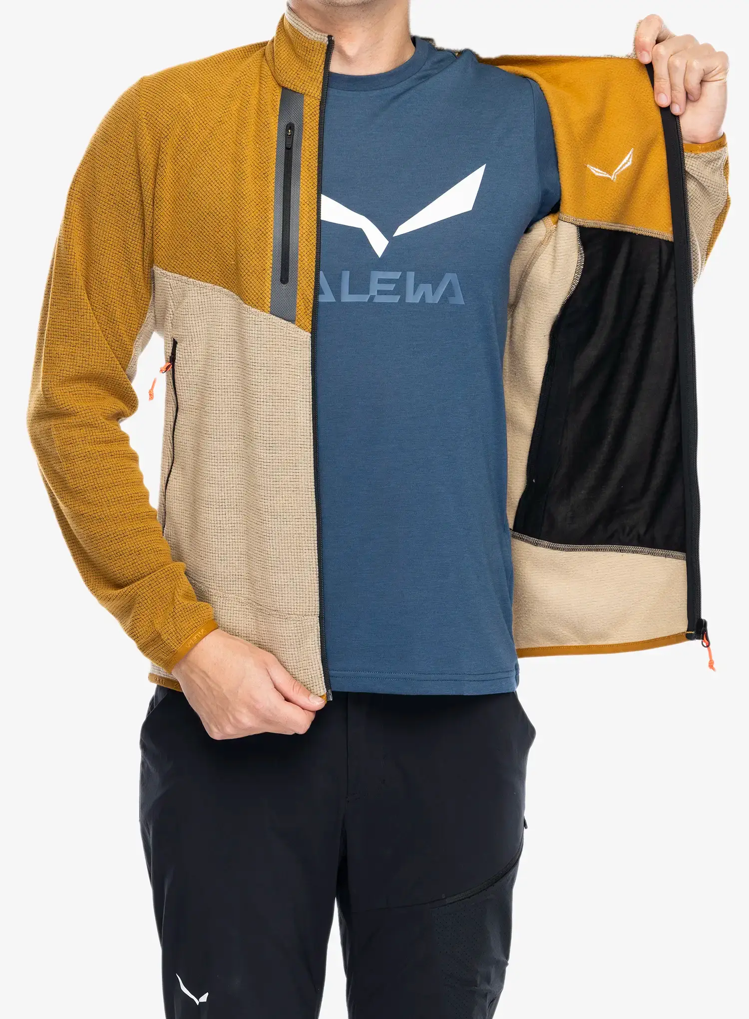 Flis Salewa Paganella Jacket  - brown/quicksand