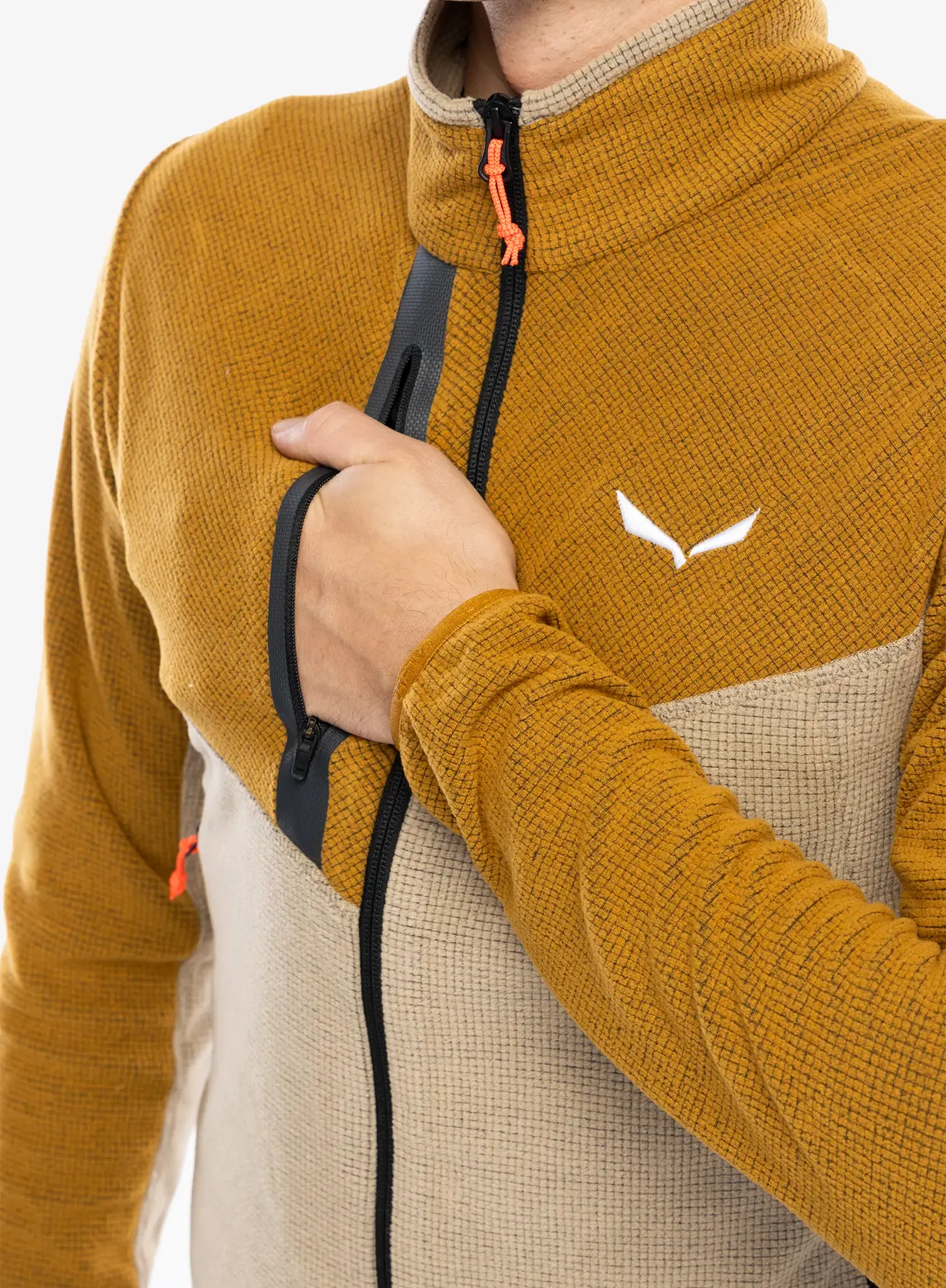 Flis Salewa Paganella Jacket  - brown/quicksand