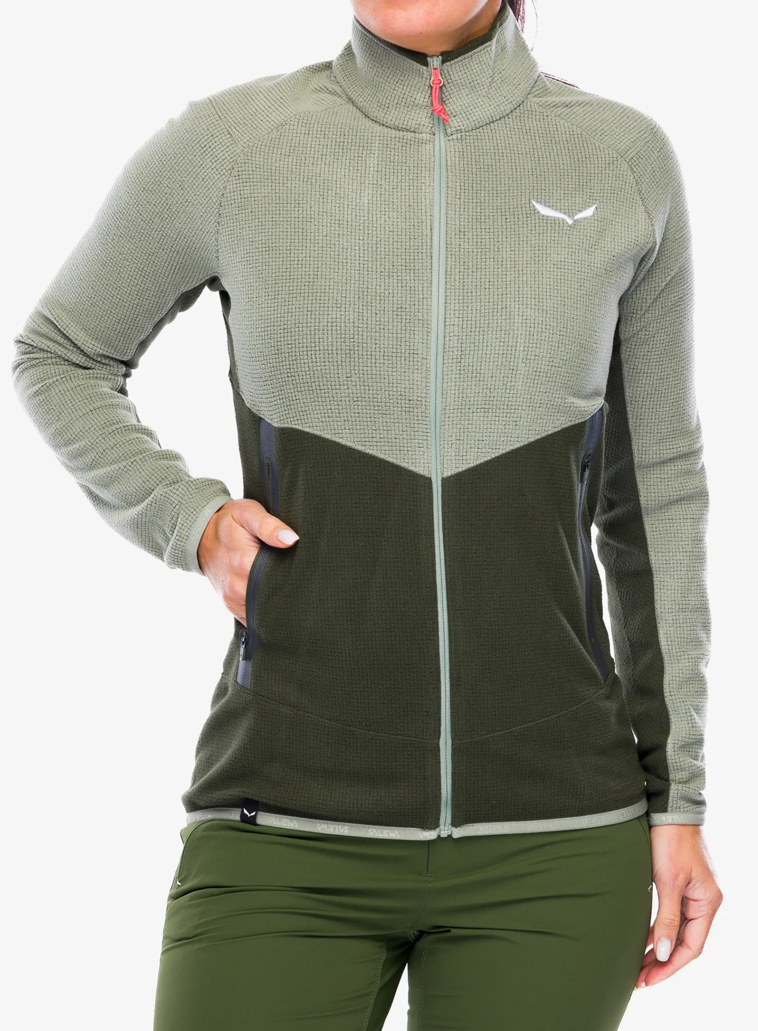 Ženska jopica z zadrgo Salewa Paganella Jacket - shadow