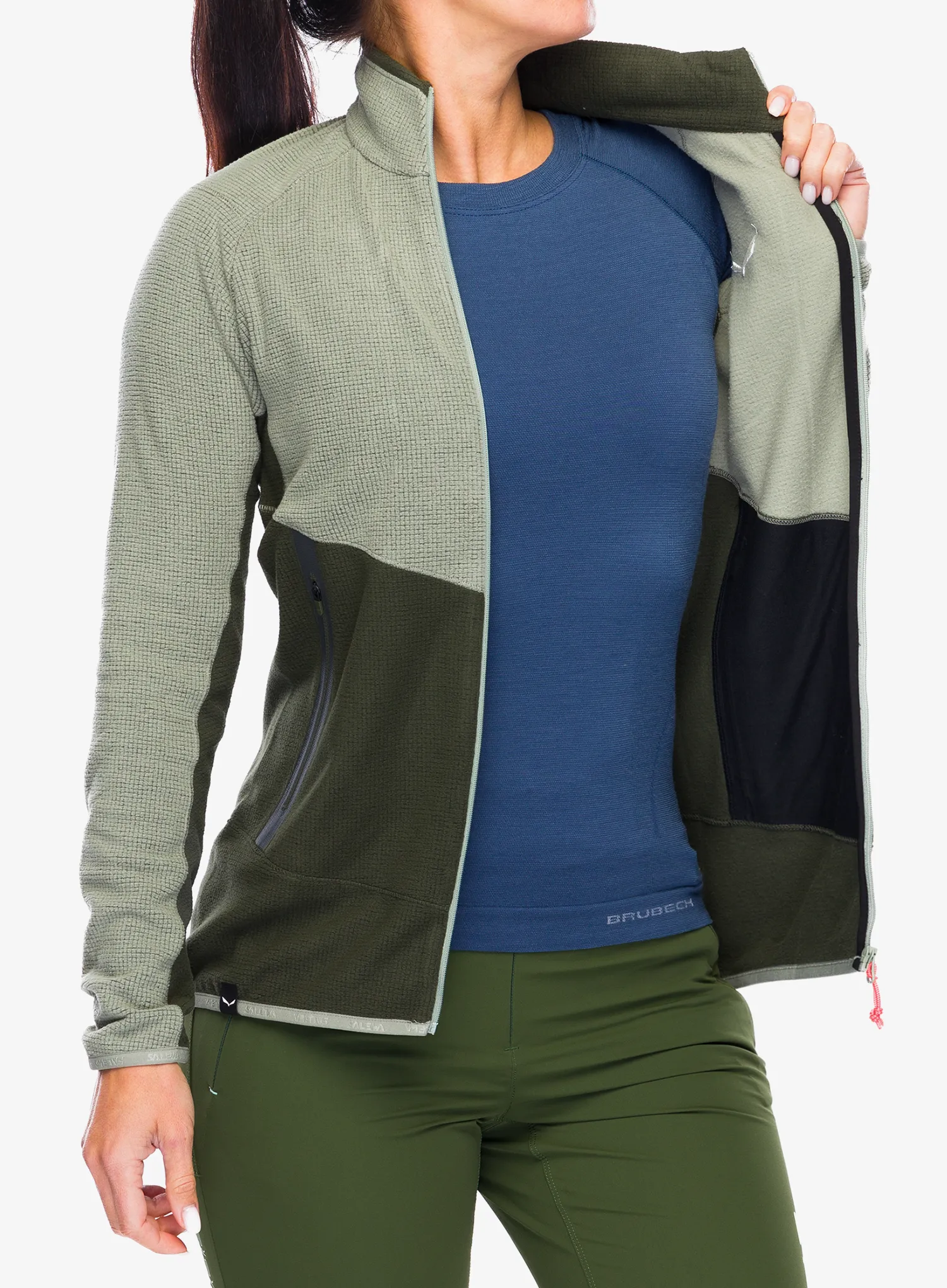 Ženska jopica z zadrgo Salewa Paganella Jacket - shadow