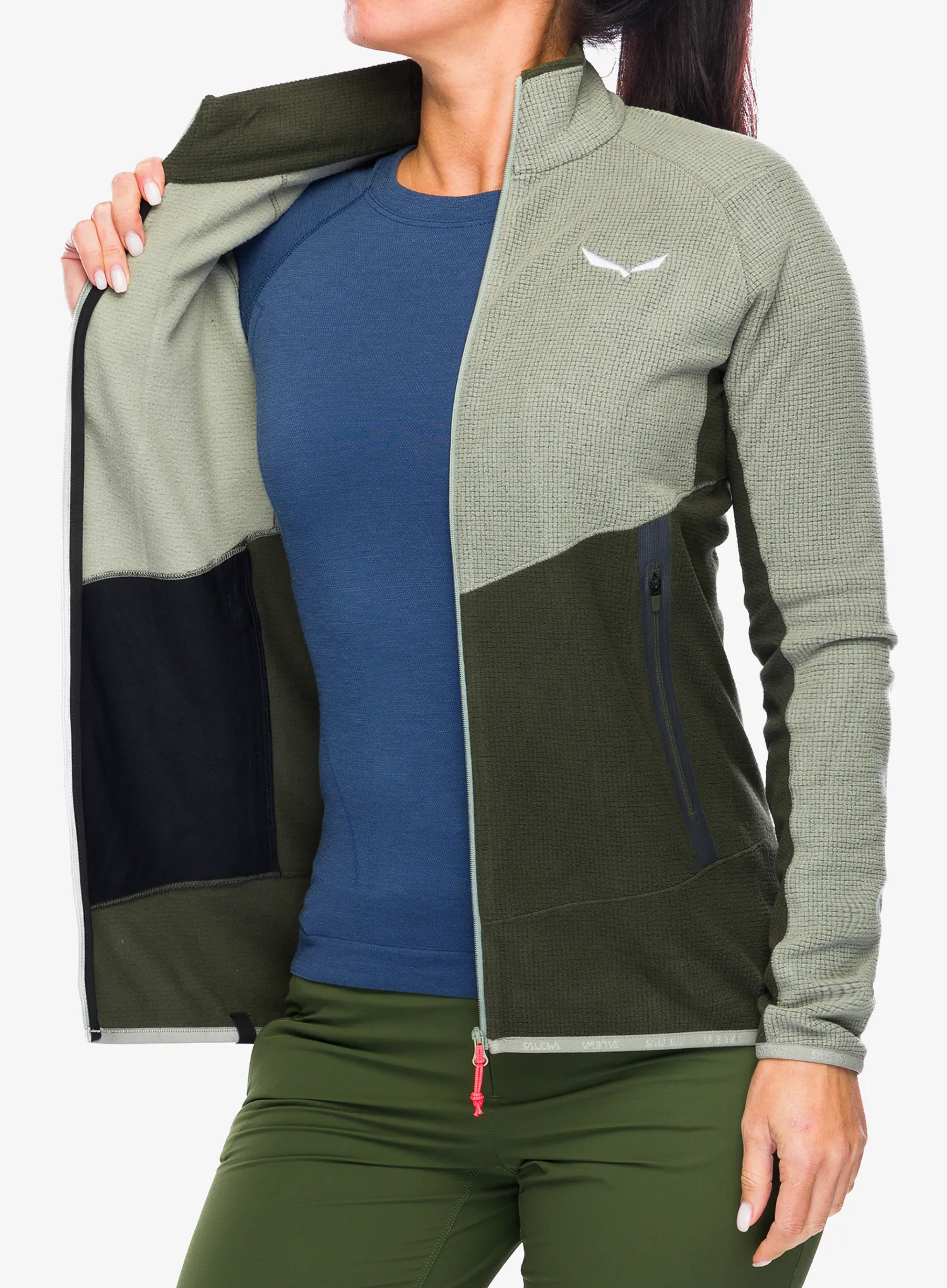 Ženska jopica z zadrgo Salewa Paganella Jacket - shadow