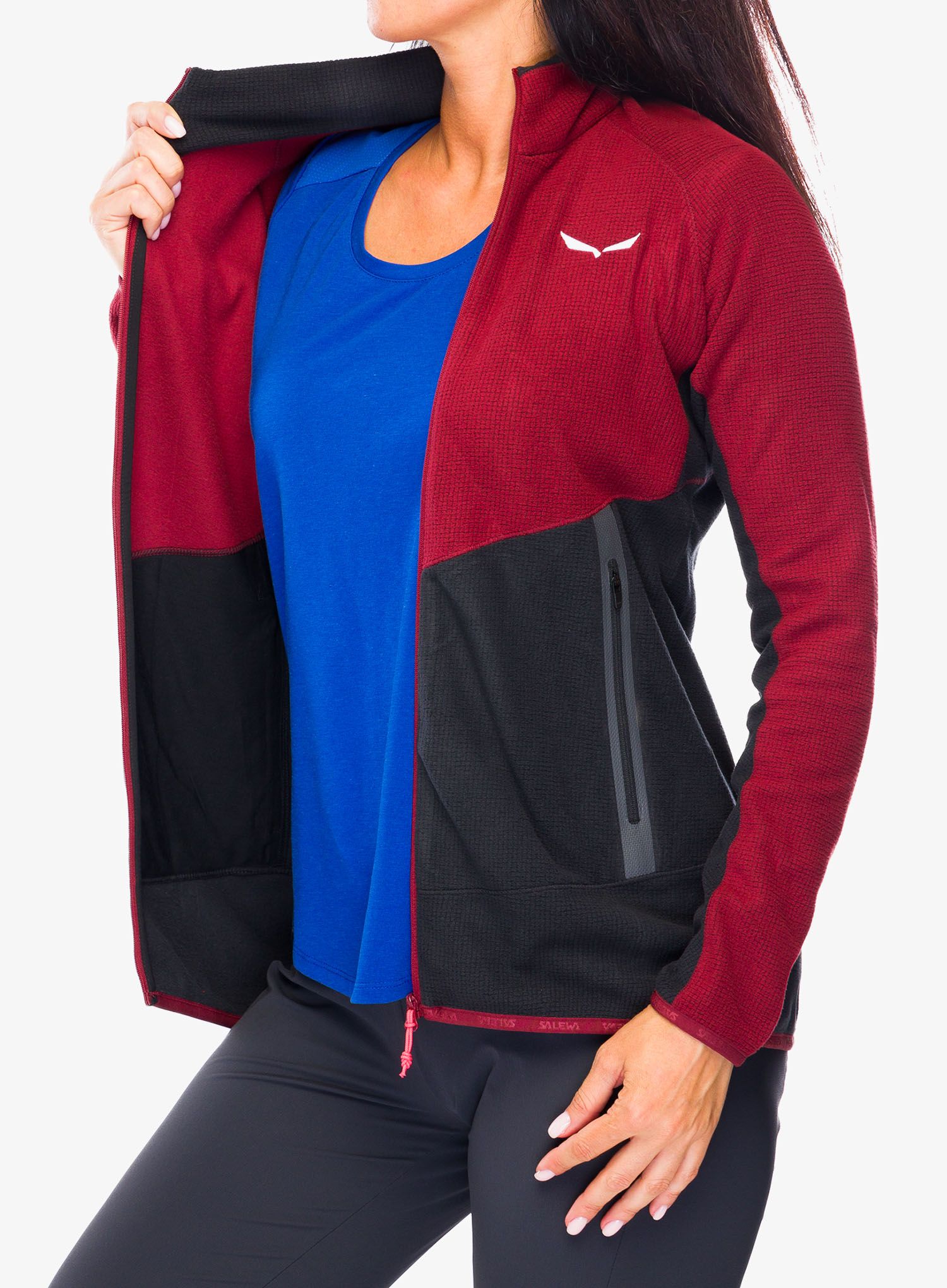 Ženska jopica Salewa Paganella Jacket - syrah/black out