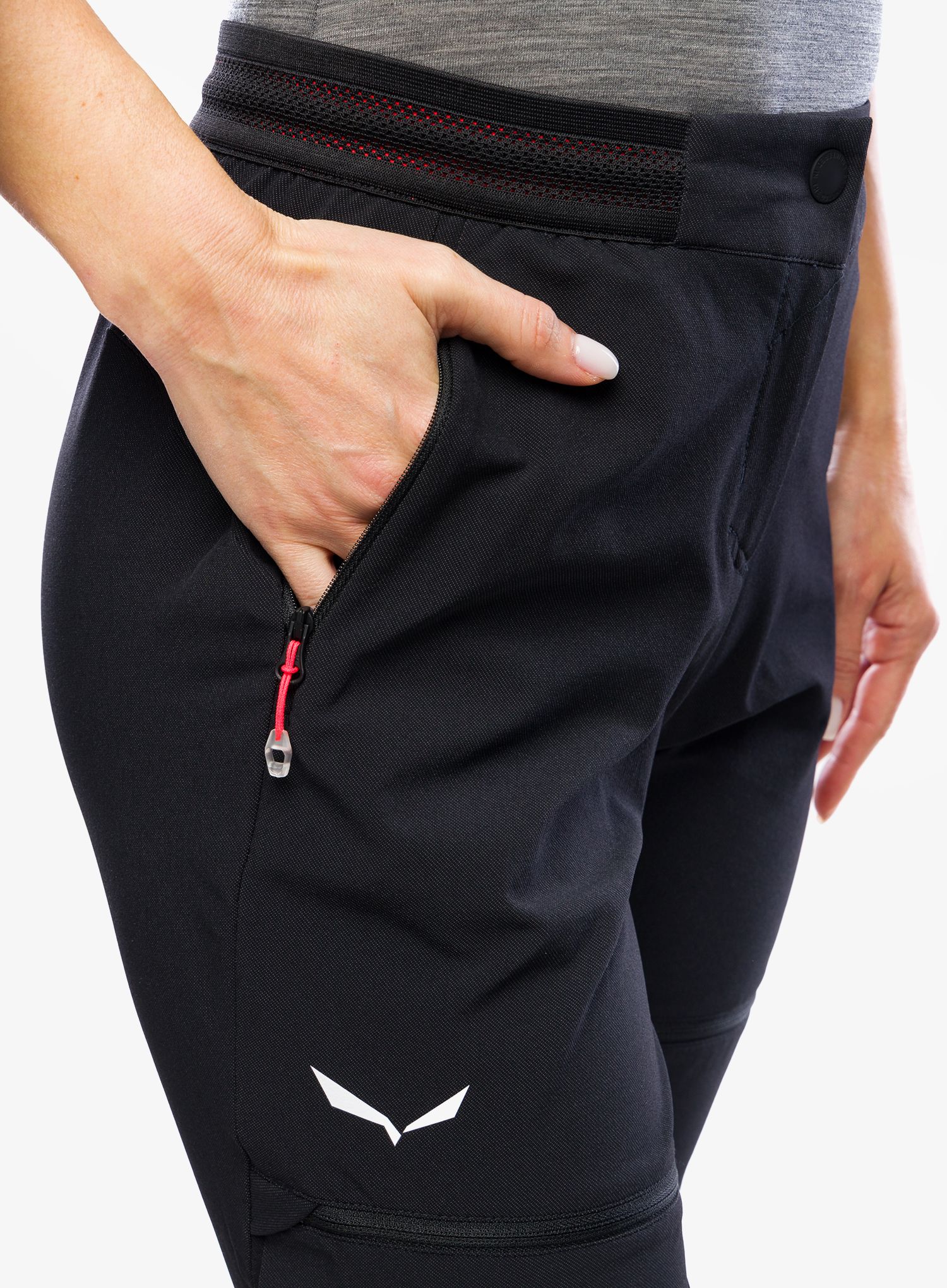 Ženske pohodniške hlače Salewa Pedroc 2 DST 2/1 Pant - black