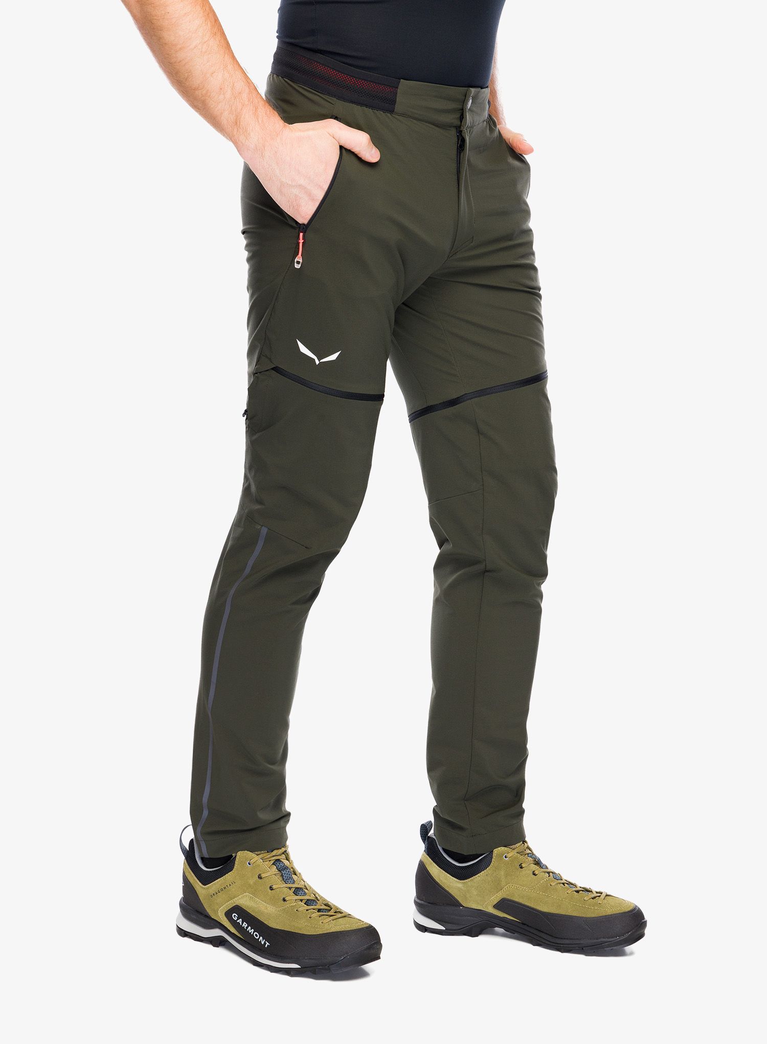 Pohodniške hlače Salewa Pedroc 2 DST 2/1 Pant - dark olive