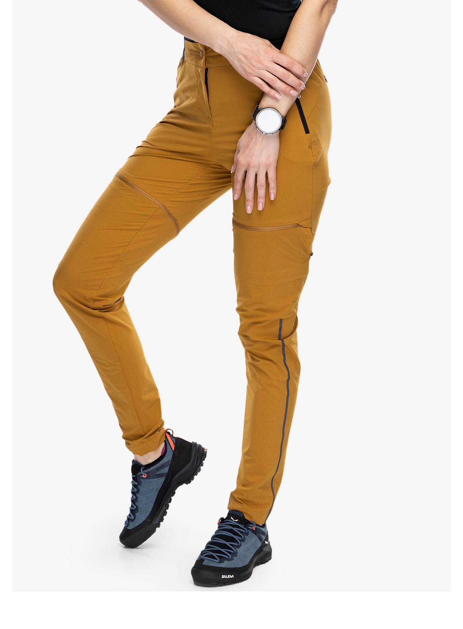 Ženske pohodniške hlače Salewa Pedroc 2 DST 2/1 Pant - golden brown