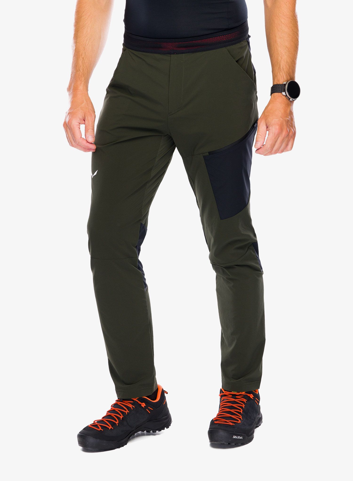 Pohodniške hlače Salewa Pedroc 2 DST Light Pant - dark olive