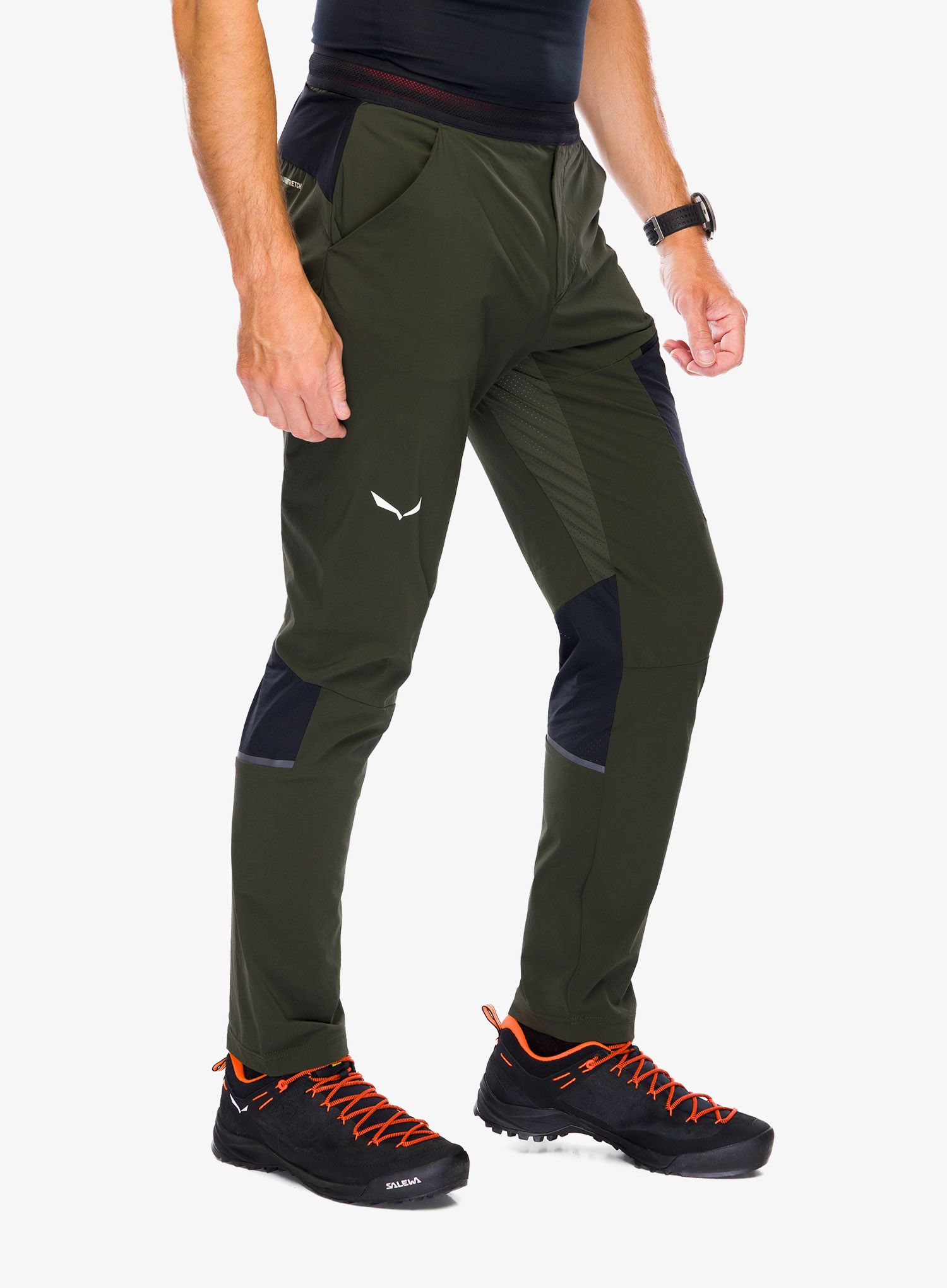 Pohodniške hlače Salewa Pedroc 2 DST Light Pant - dark olive