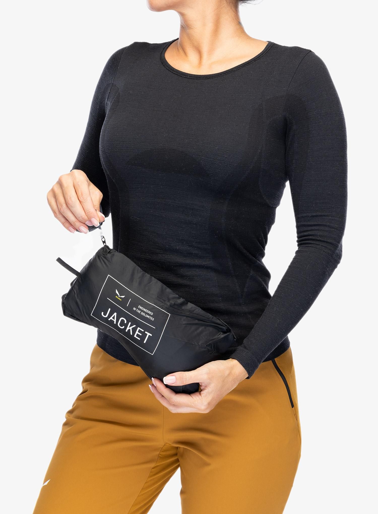 Ženska hibridna jakna Salewa Pedroc 2 TWR Hyb Jacket - black out