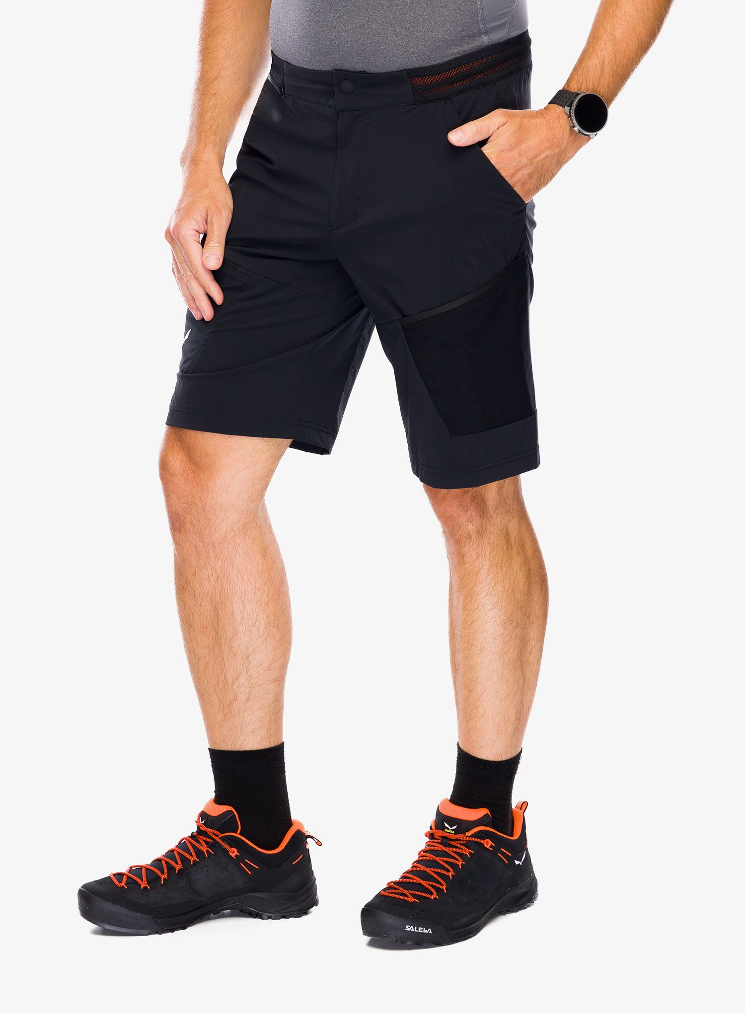 Pohodniške kratke hlače Salewa Pedroc 3 DST Cargo Shorts - black out