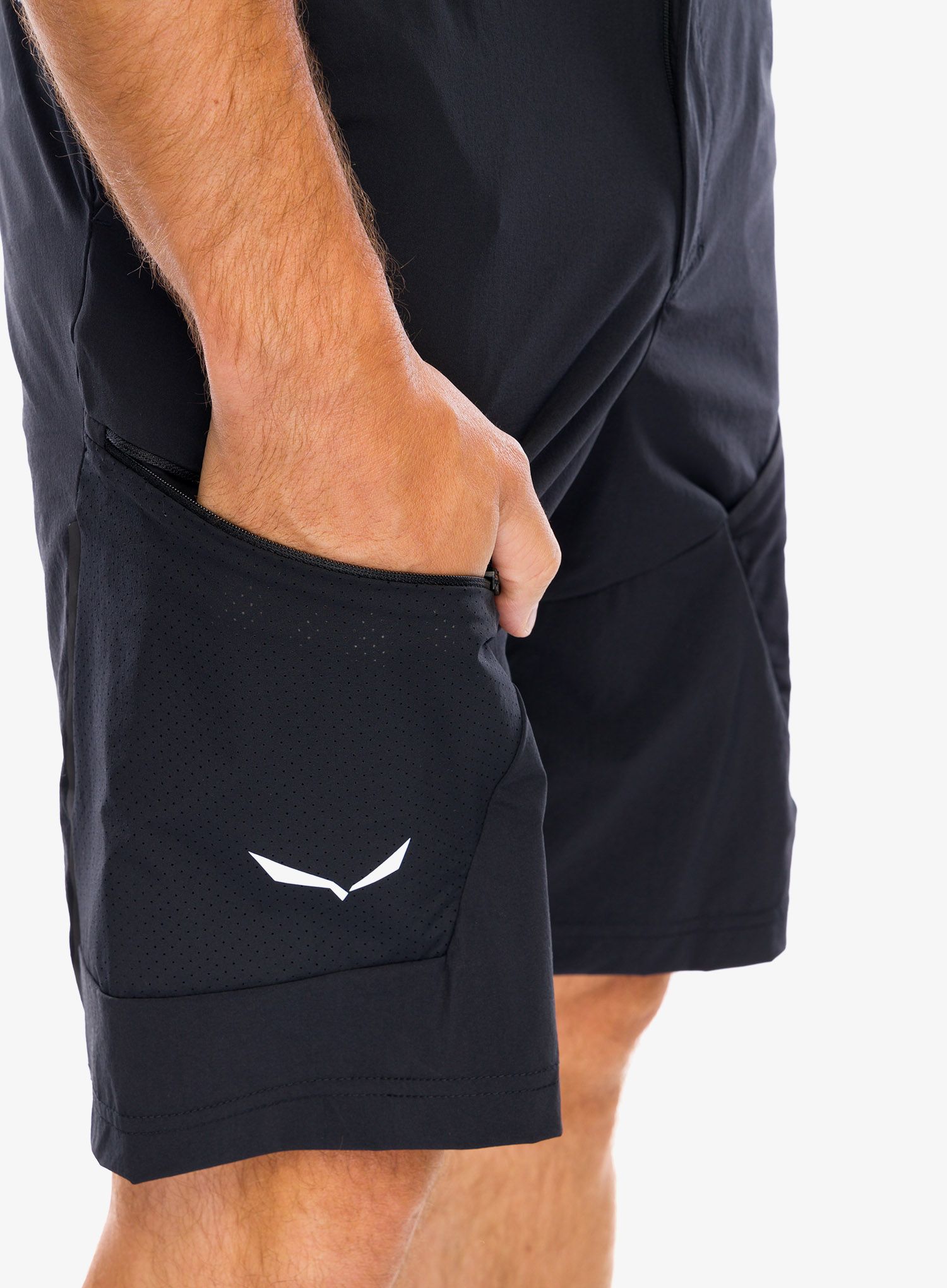 Pohodniške kratke hlače Salewa Pedroc 3 DST Cargo Shorts - black out