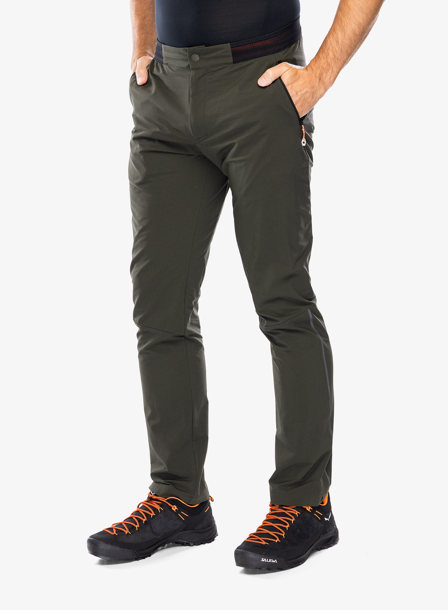 Moške hlače Salewa Pedroc 4 DST Regular Pant - dark olive