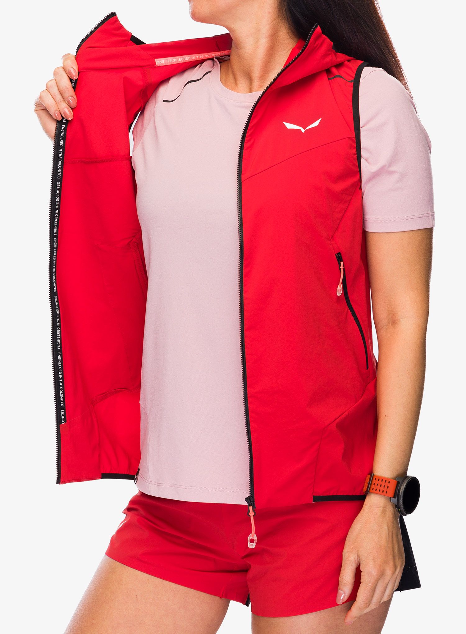 Ženski brezrokavnik Salewa Pedroc DST Light Vest - flame