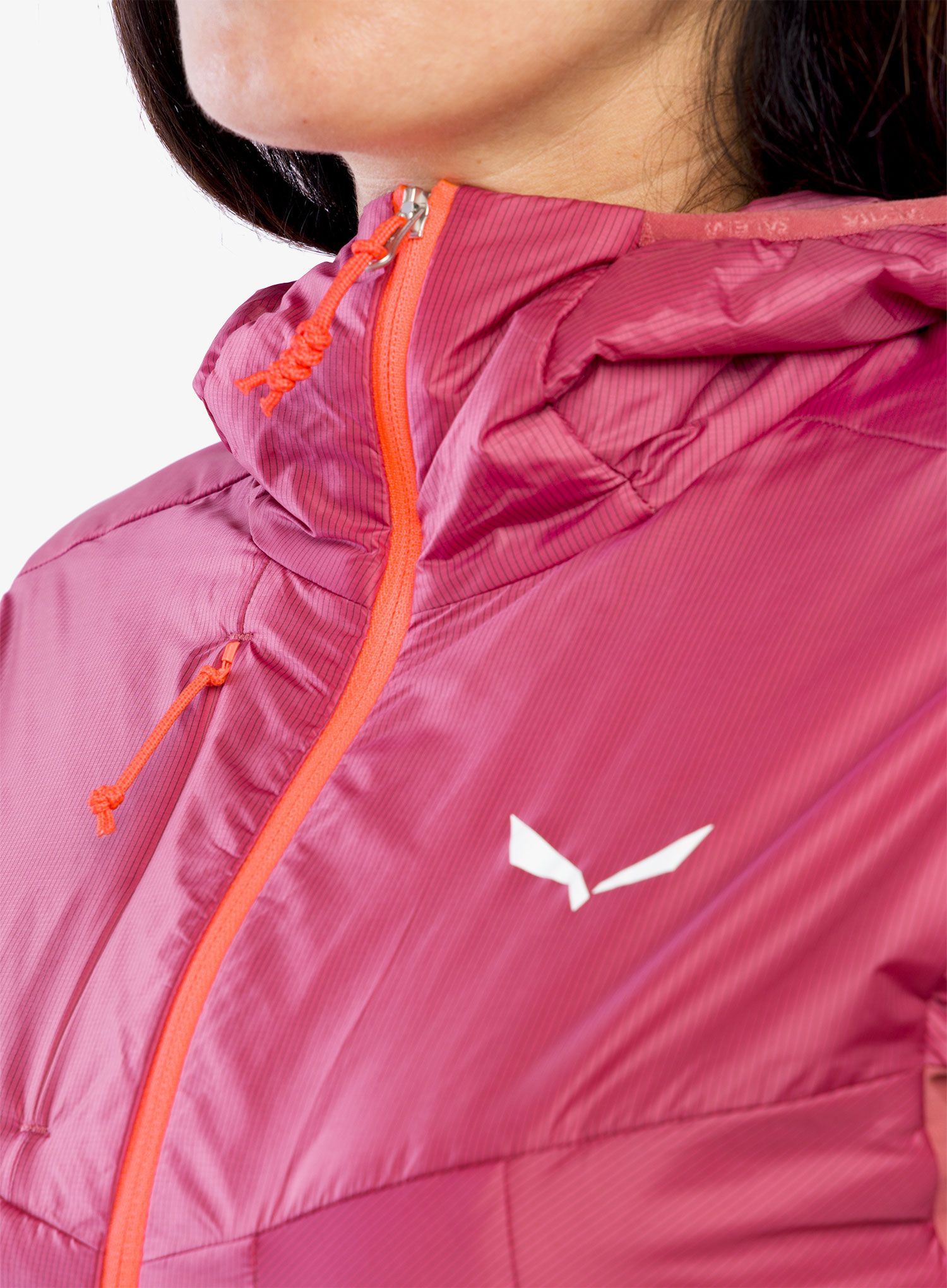 Ženska jakna Salewa Pedroc Hybrid TWR Hood Jacket - mauvemood