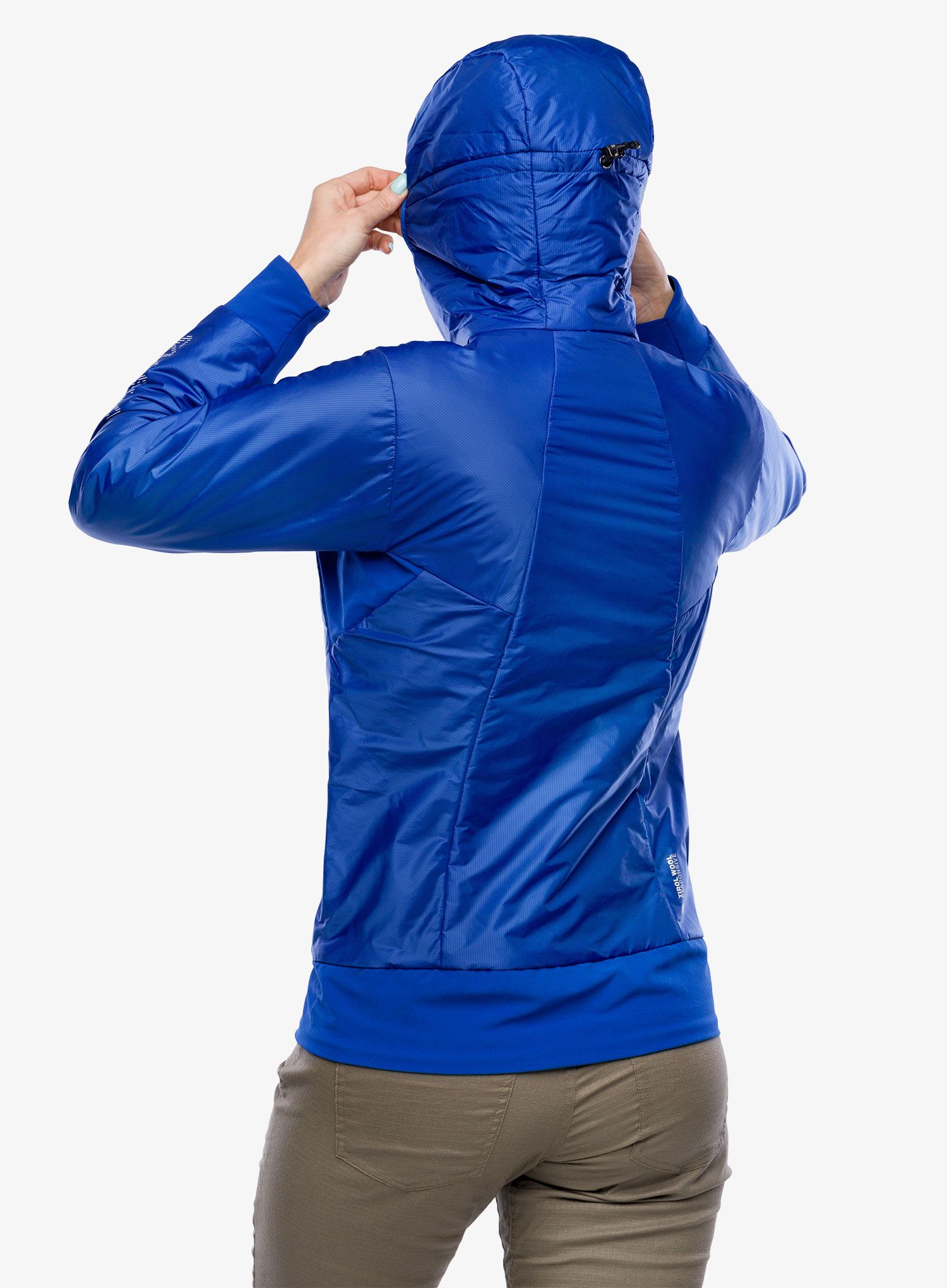 Ženska hibridna jakna Salewa Pedroc Hybrid TWR Hooded Jacket - electric