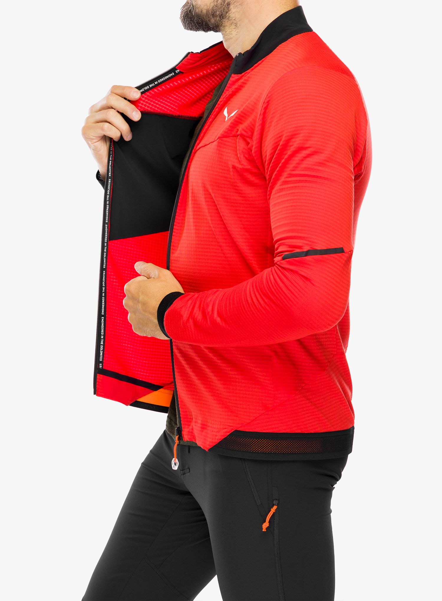Flis Salewa Pedroc PL 2 Jacket - flame