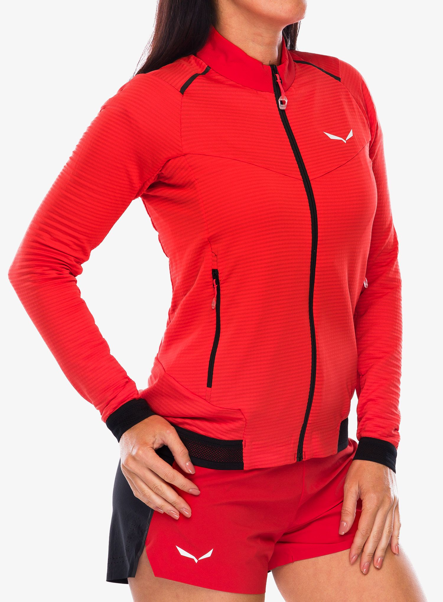 Ženski flis Salewa Pedroc PL 2 Jacket - flame