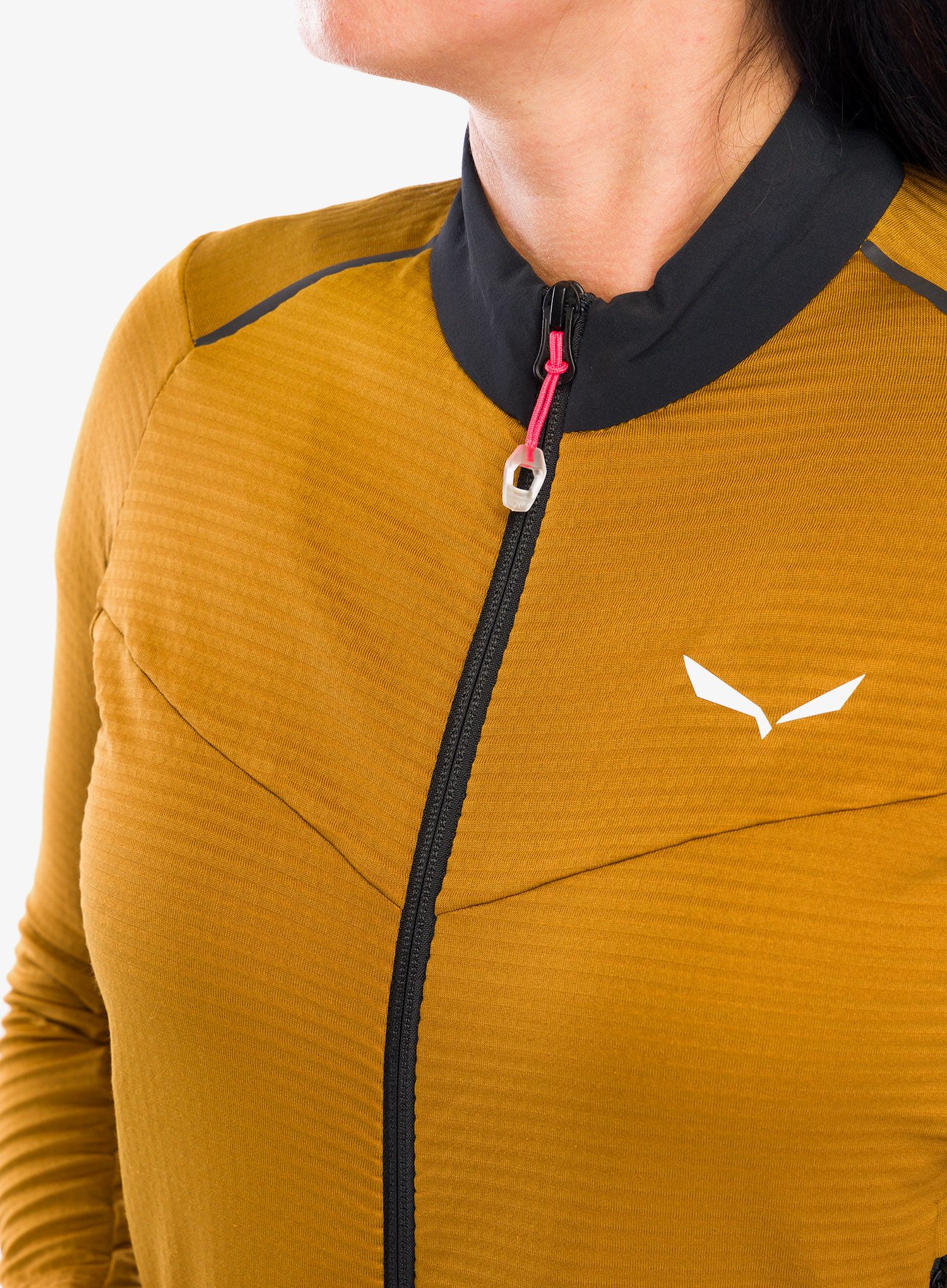 Ženska jopica z zadrgo Salewa Pedroc PL 2 Jacket - golden brown