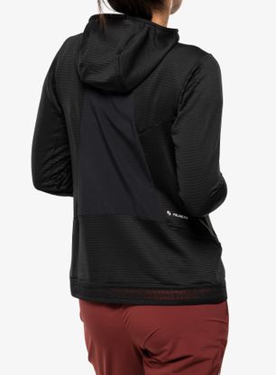 Ženska jopica Salewa Pedroc PL Hooded Jacket - black out