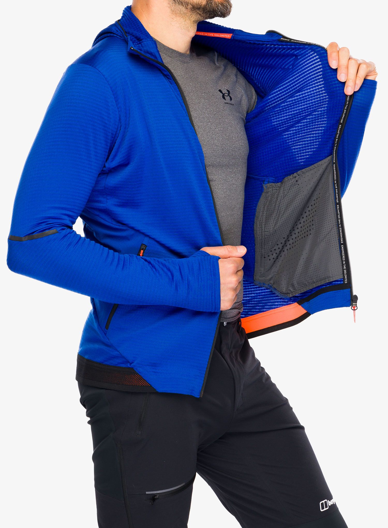 Moška jopica Salewa Pedroc PL Hooded Jacket - electric