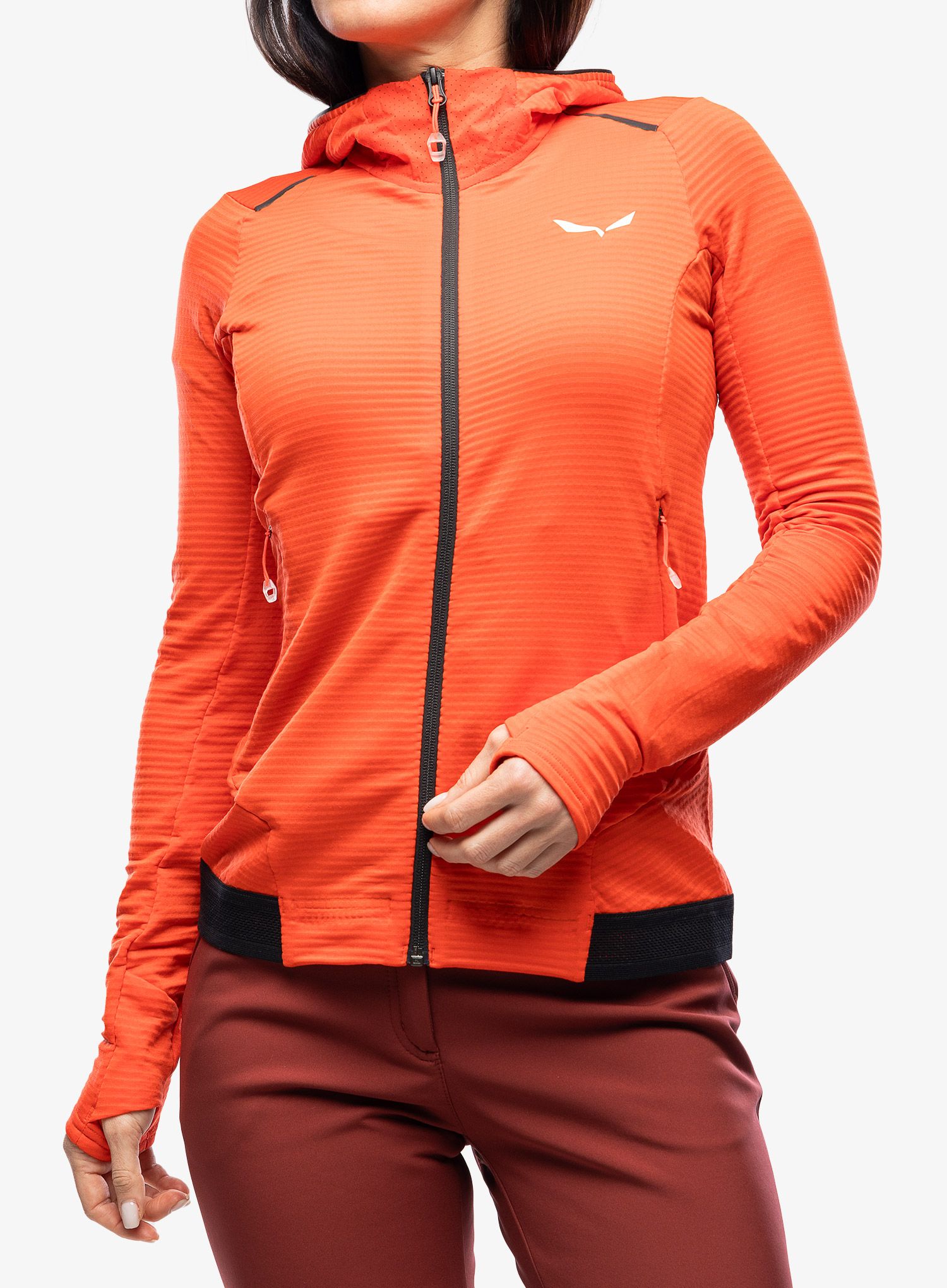 Ženska jopica Salewa Pedroc PL Hooded Jacket - flame