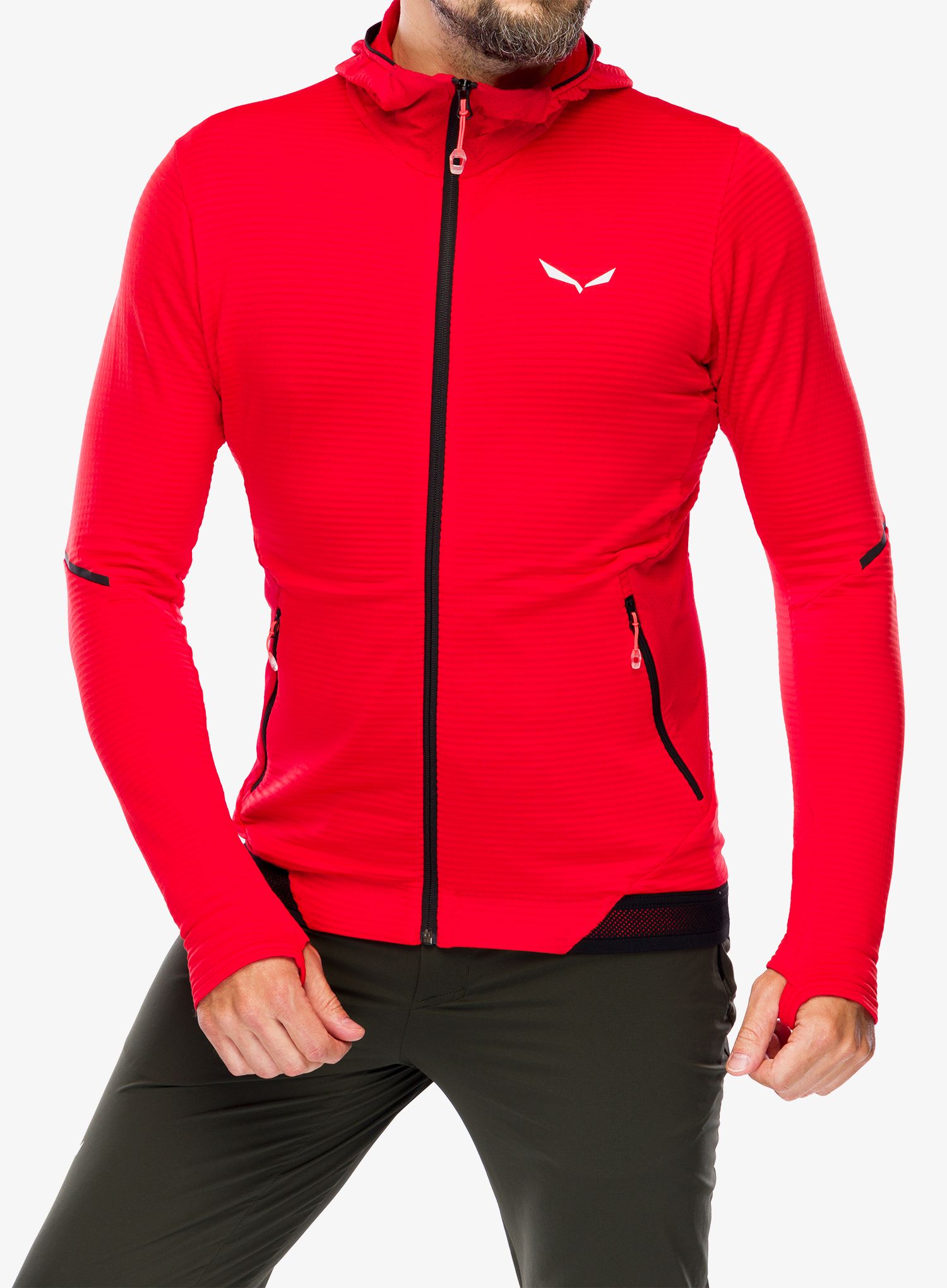 Jopica Salewa Pedroc PL Hooded Jacket - flame/flame