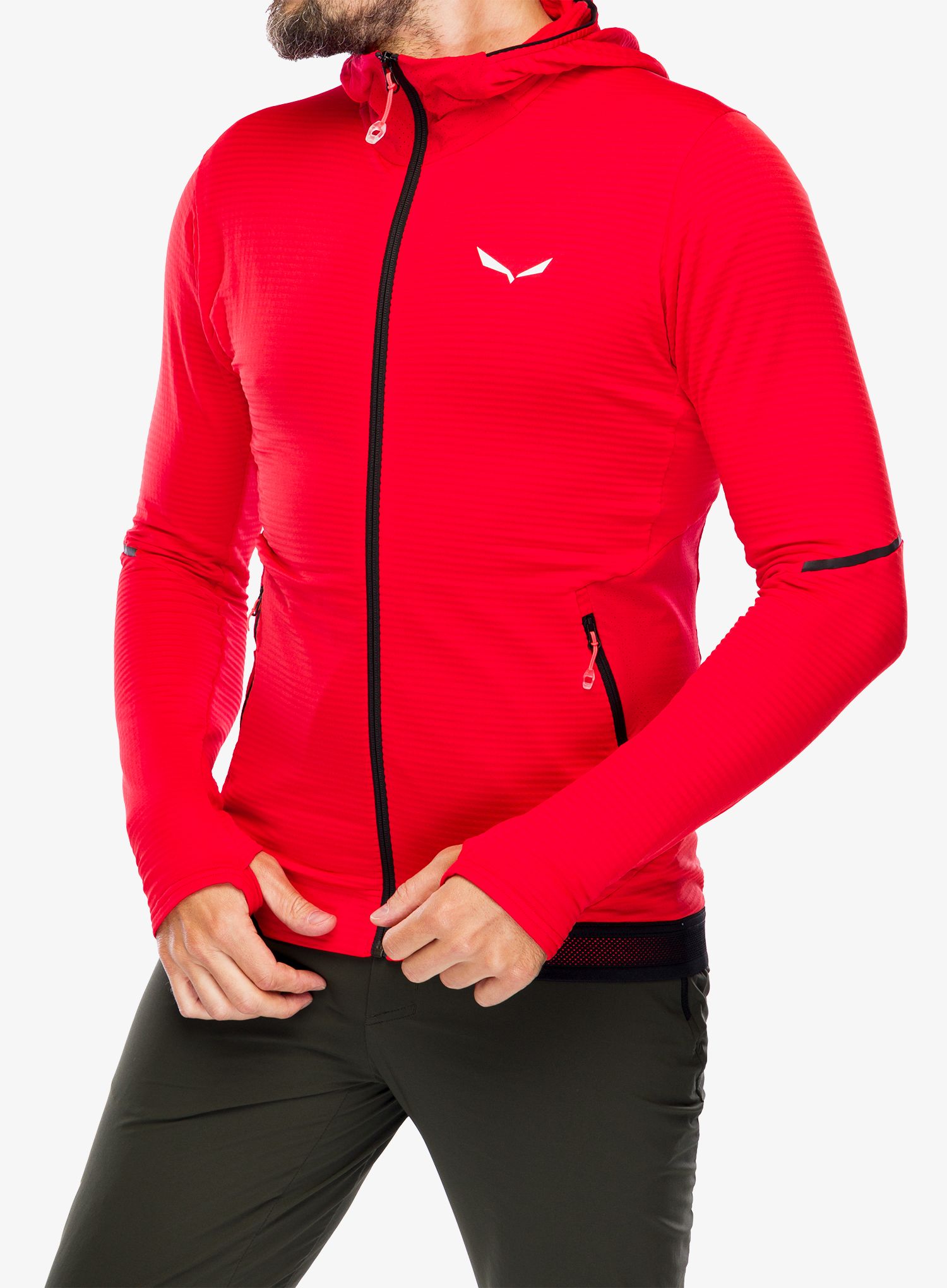 Jopica Salewa Pedroc PL Hooded Jacket - flame/flame