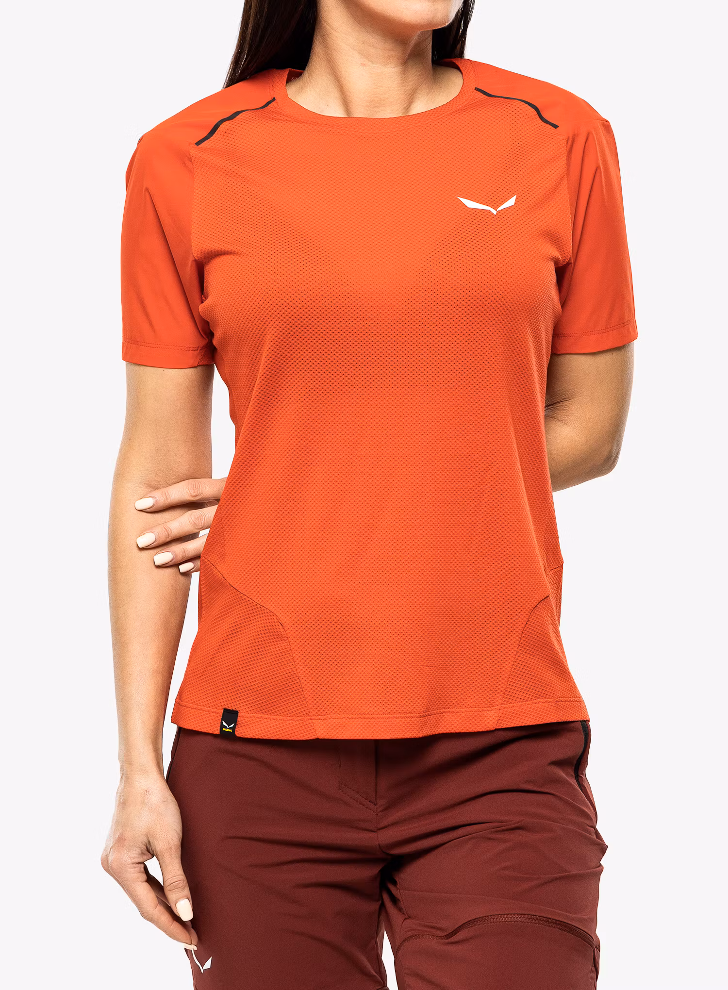Ženska majica Salewa Pedroc PTC Delta T-Shirt - flame